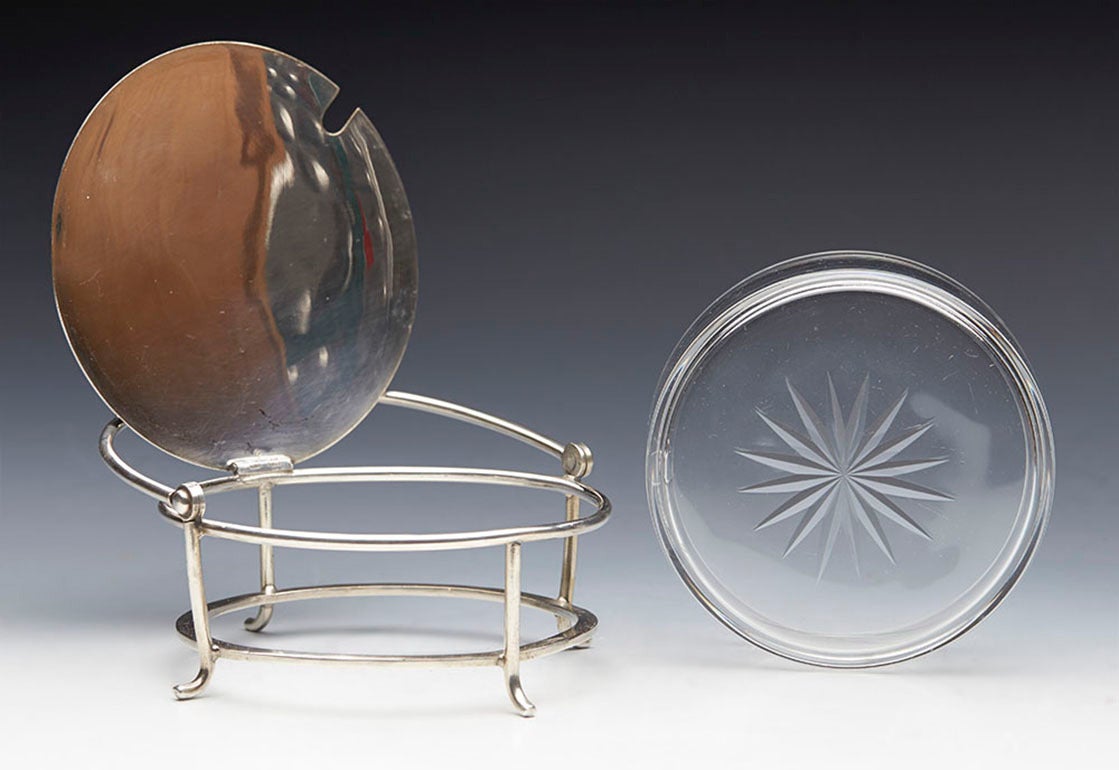 British Arts & Crafts Christopher Dresser for Walker & Hall Preserve Pot, circa 1890