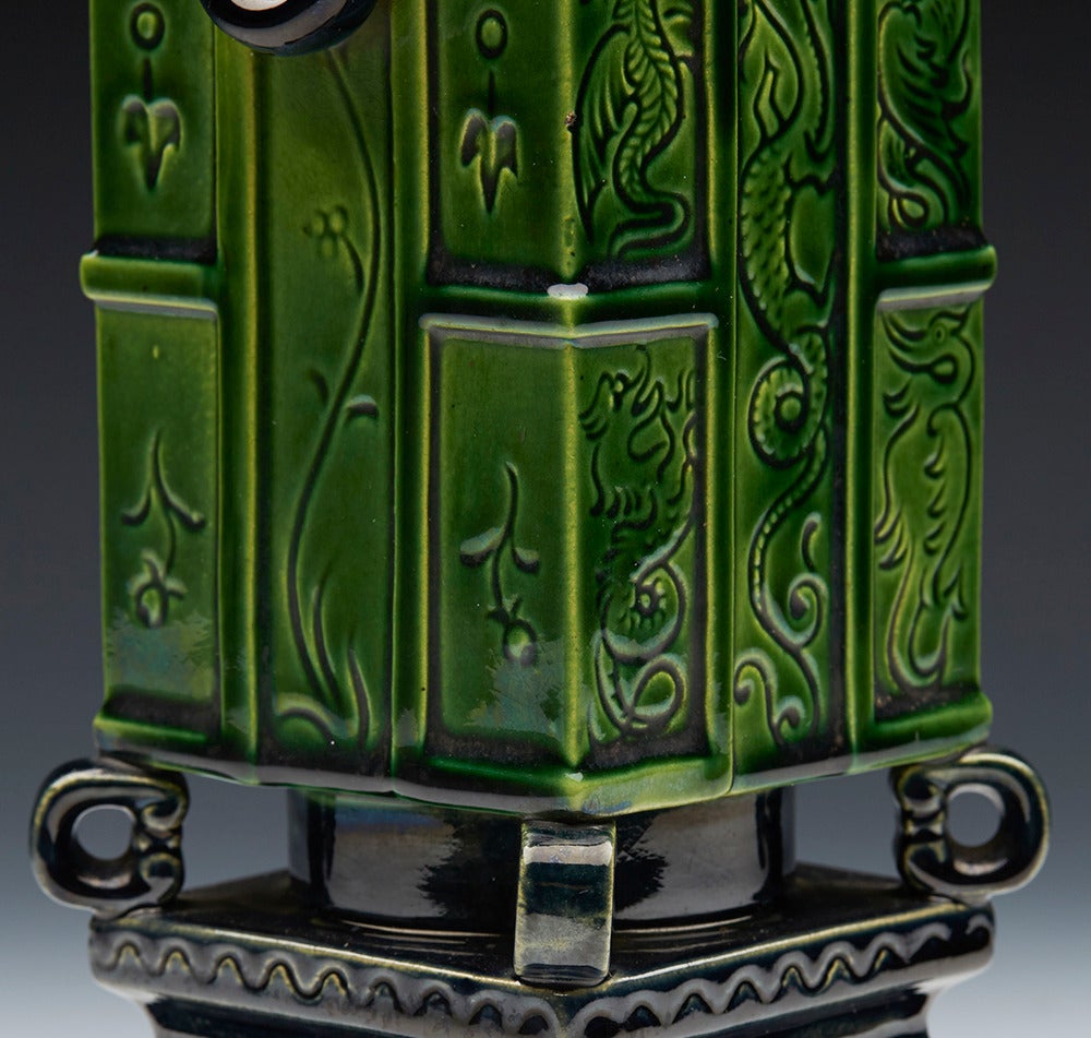 Arts and Crafts Brownfield Twin Handled Vase by Christopher Dresser, circa 1875 2