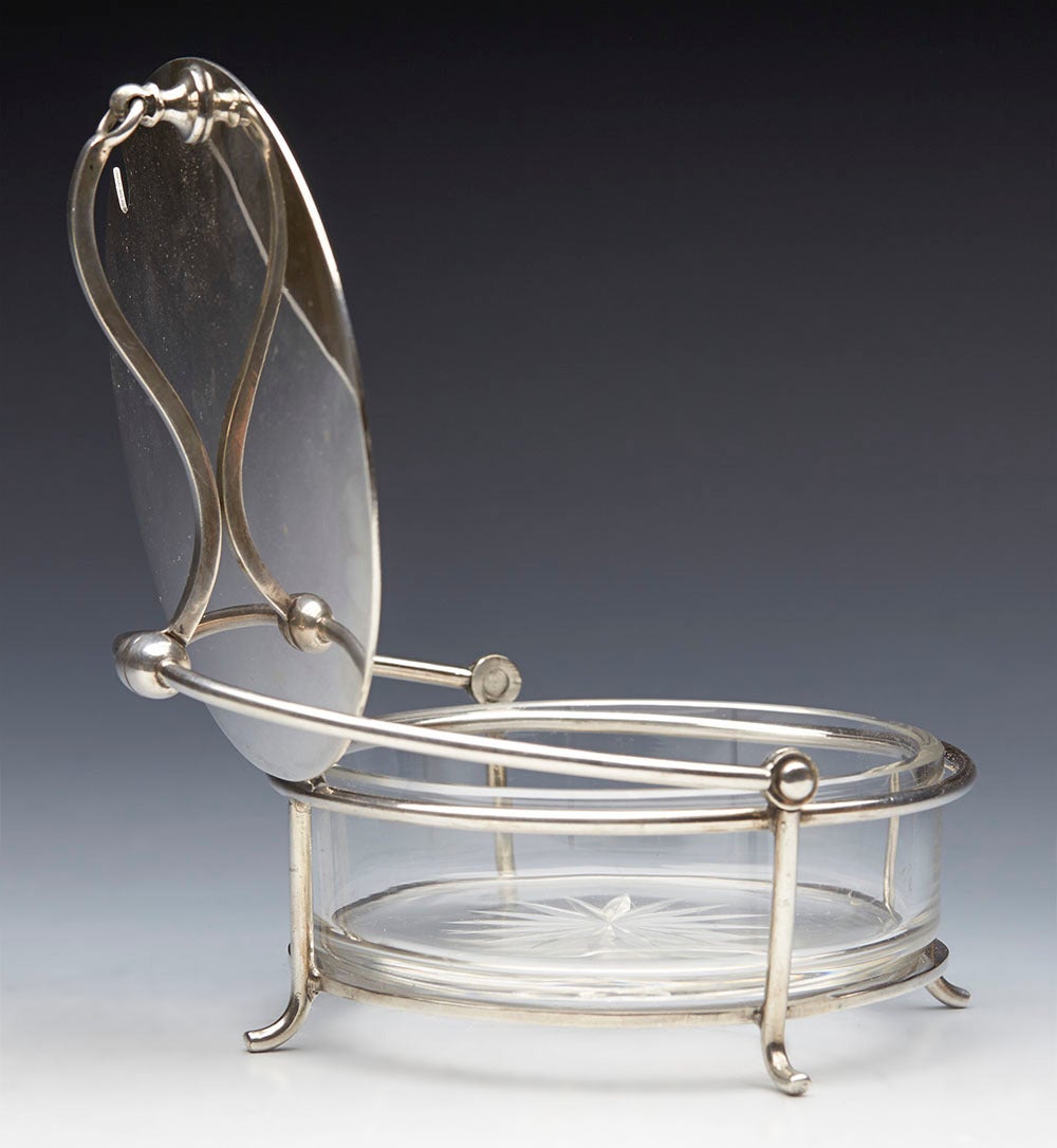 Arts & Crafts Christopher Dresser for Walker & Hall Preserve Pot, circa 1890 3
