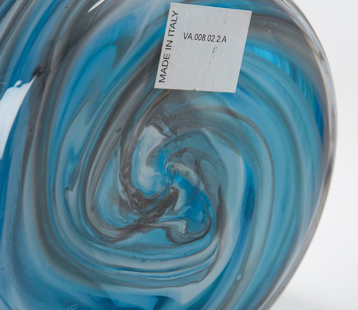 Italian Murano Gino Cenedese Signed Swirl Design Art Glass Vase 1