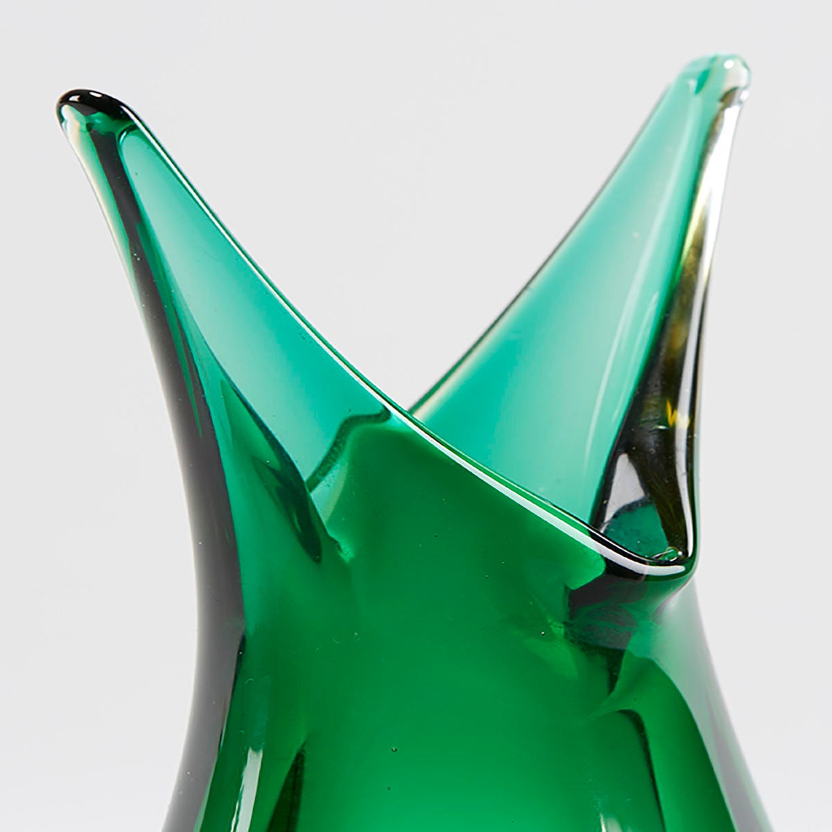 Italian Murano Free-Form Sommerso Glass Vase 2