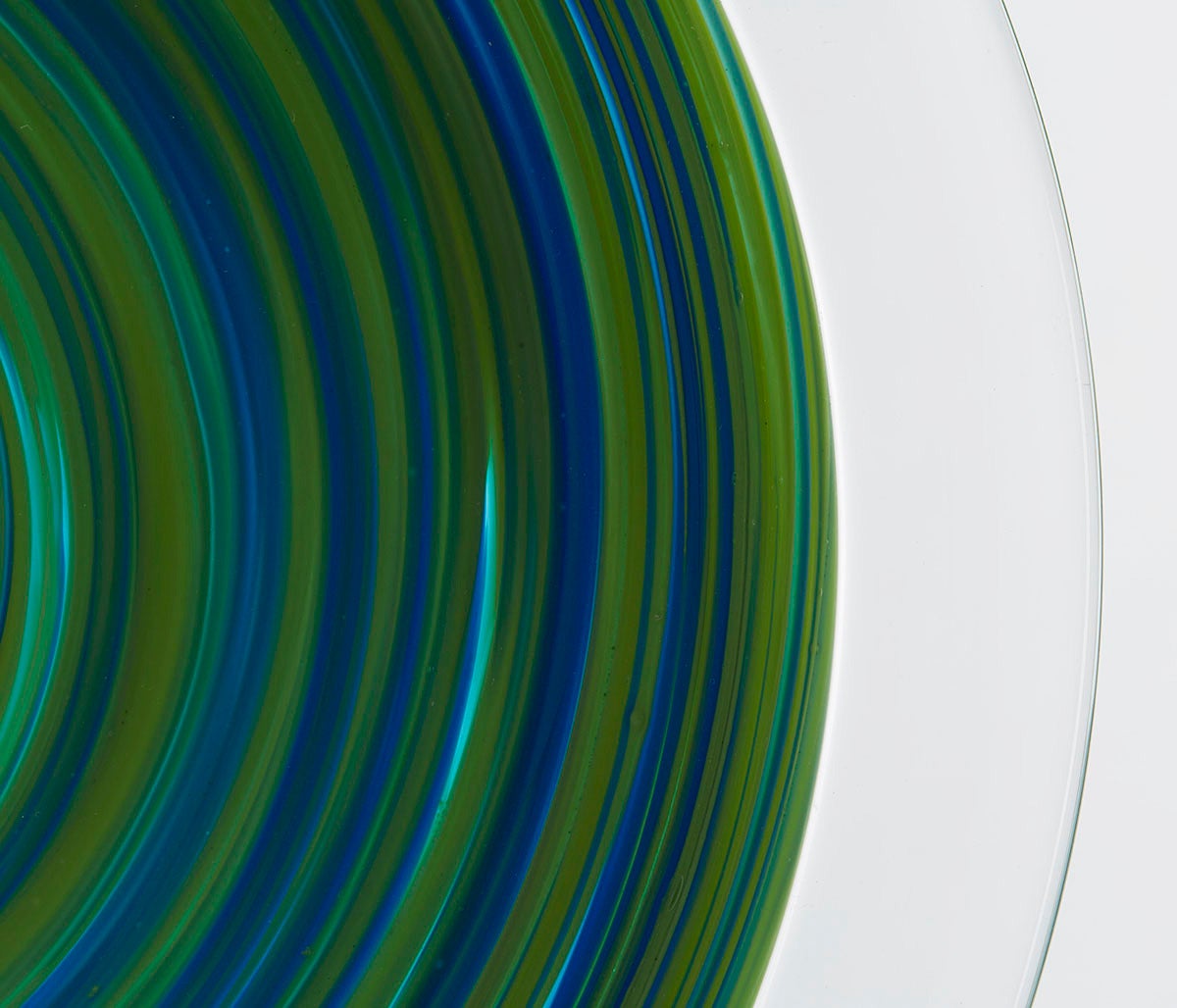 Italian Murano Gino Cenedese Signed Swirl Design Art Glass Charger 3