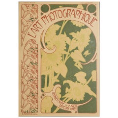 Antique L'art Photographique Cover by Alphonse Mucha, 1899