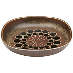 Vintage Swedish Herta Bengtson for Rorstrand Art Pottery Bowl, 20th Century 9
