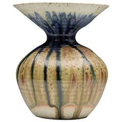 Eric James Mellon Studio Pottery Pear Ash Vase, 1971