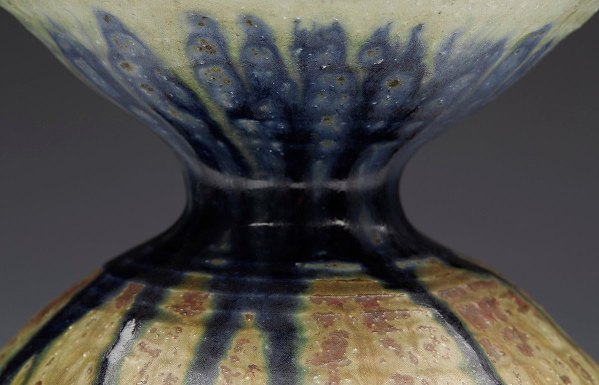 Eric James Mellon Studio Pottery Pear Ash Vase, 1971