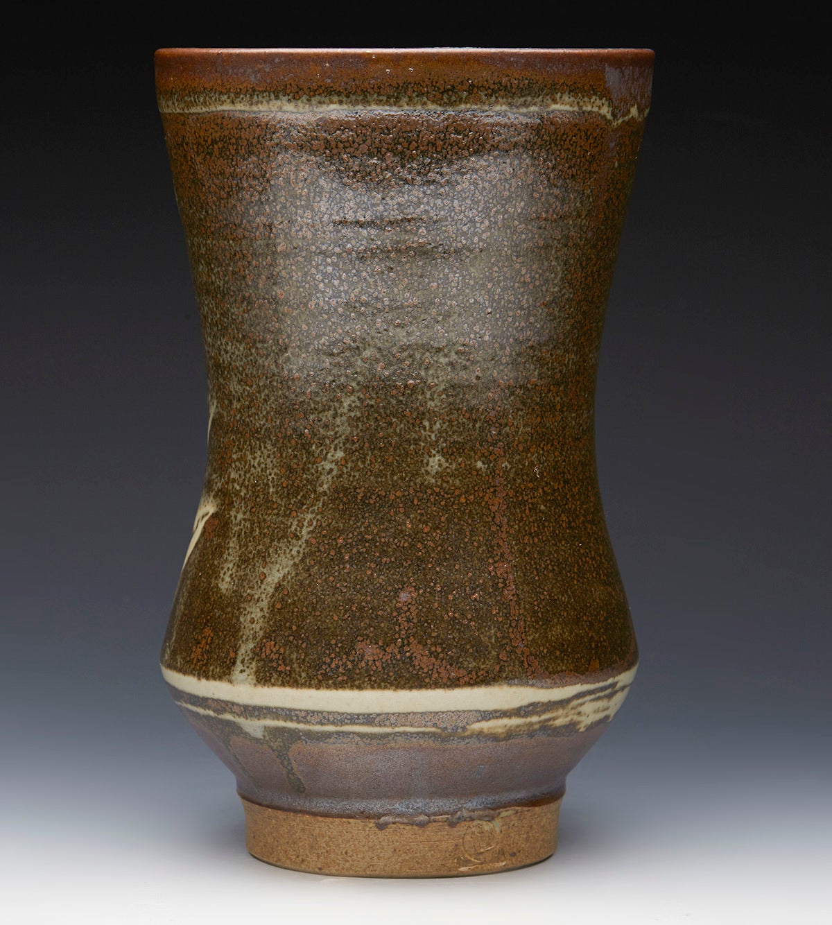 David Leach Studio Pottery Vase with Foliate Designs, 20th Century 1
