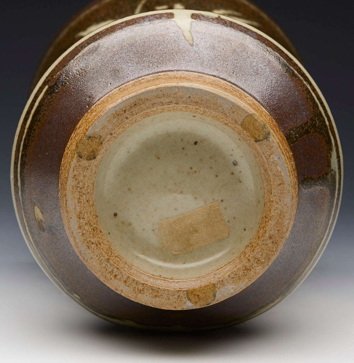 David Leach Studio Pottery Vase with Foliate Designs, 20th Century 2