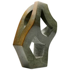 African Abstract Opalstone Sculpture by Lincoln Muteta 20th Century