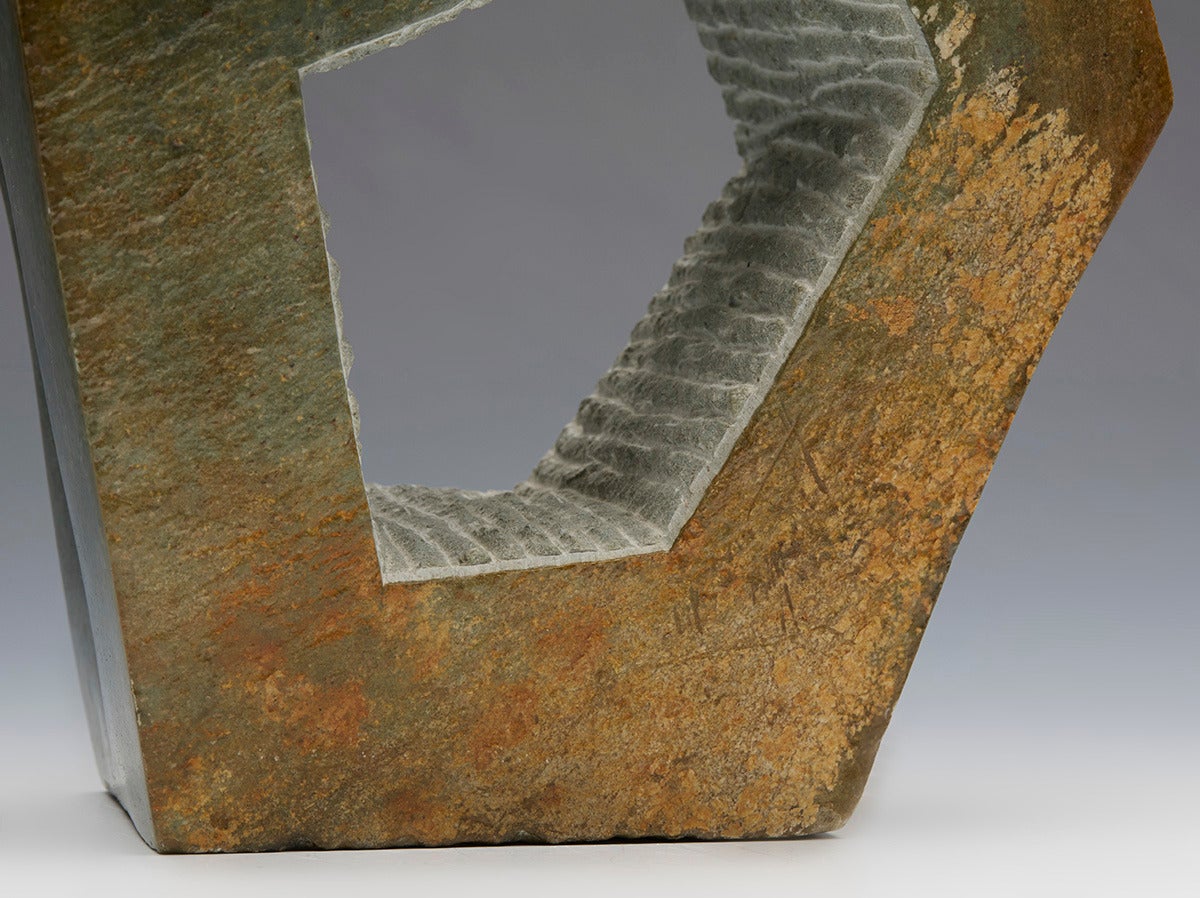Carved African Abstract Opalstone Sculpture by Lincoln Muteta 20th Century