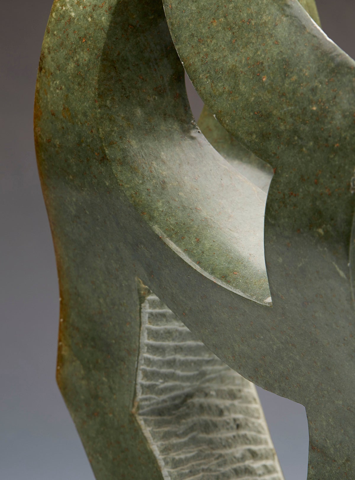 Stone African Abstract Opalstone Sculpture by Lincoln Muteta 20th Century