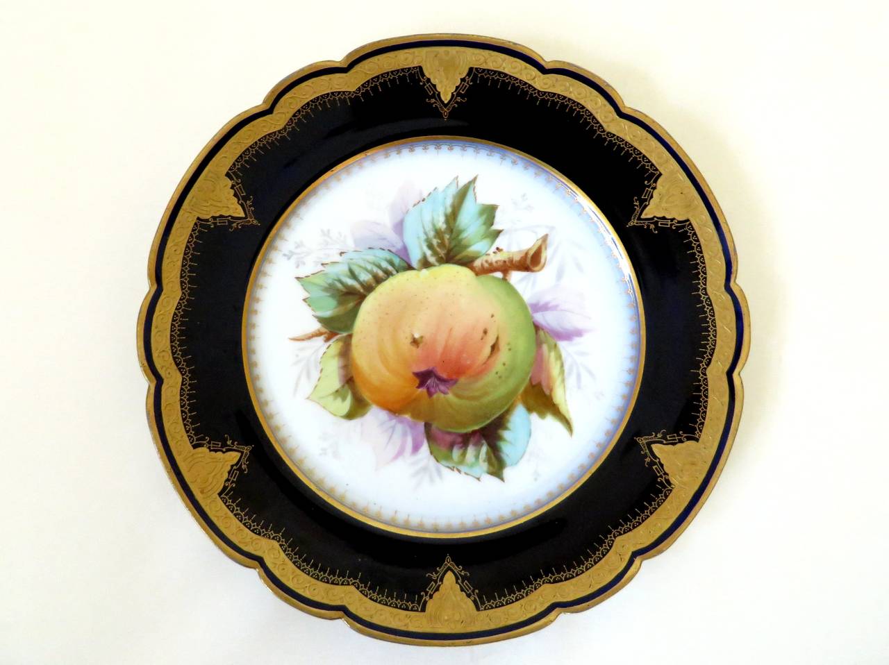 Porcelain Plates with Fruit Motifs For Sale at 1stdibs