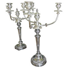 Pair of Silver Candelabra George III Period 8