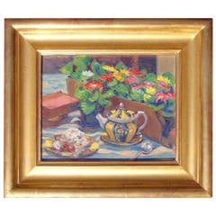 Still Life with Tea Pot, Oil on Board by Dianne P. Miller 7