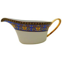 Gianni Versace Royal Blue Porcelain Saucier