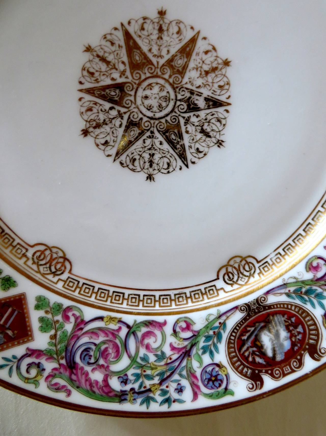 Sevres Porcelain Desert Plate from the Louis Philippe Hunting Service