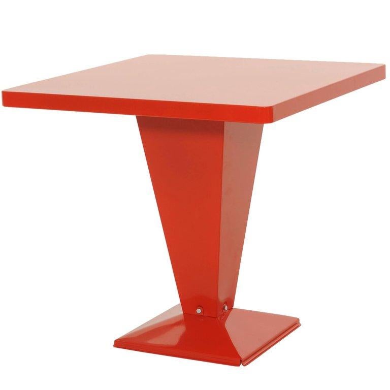For Sale: Red (Poivron) KUB Square Table 80 in Essential Colors by Xavier Pauchard & Tolix