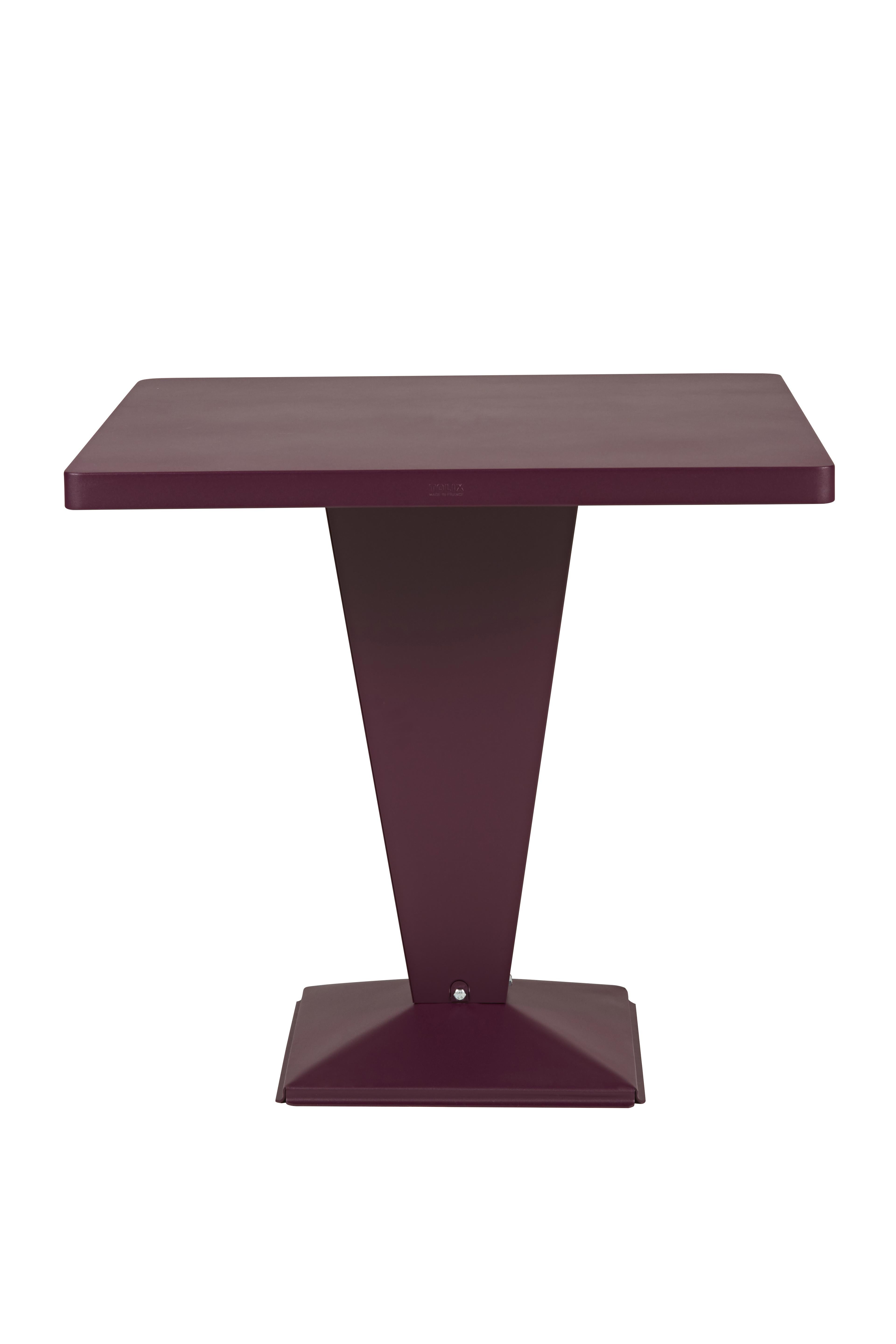 For Sale: Purple (Aubergine) KUB Square Table 80 in Pop Colors by Xavier Pauchard & Tolix 2