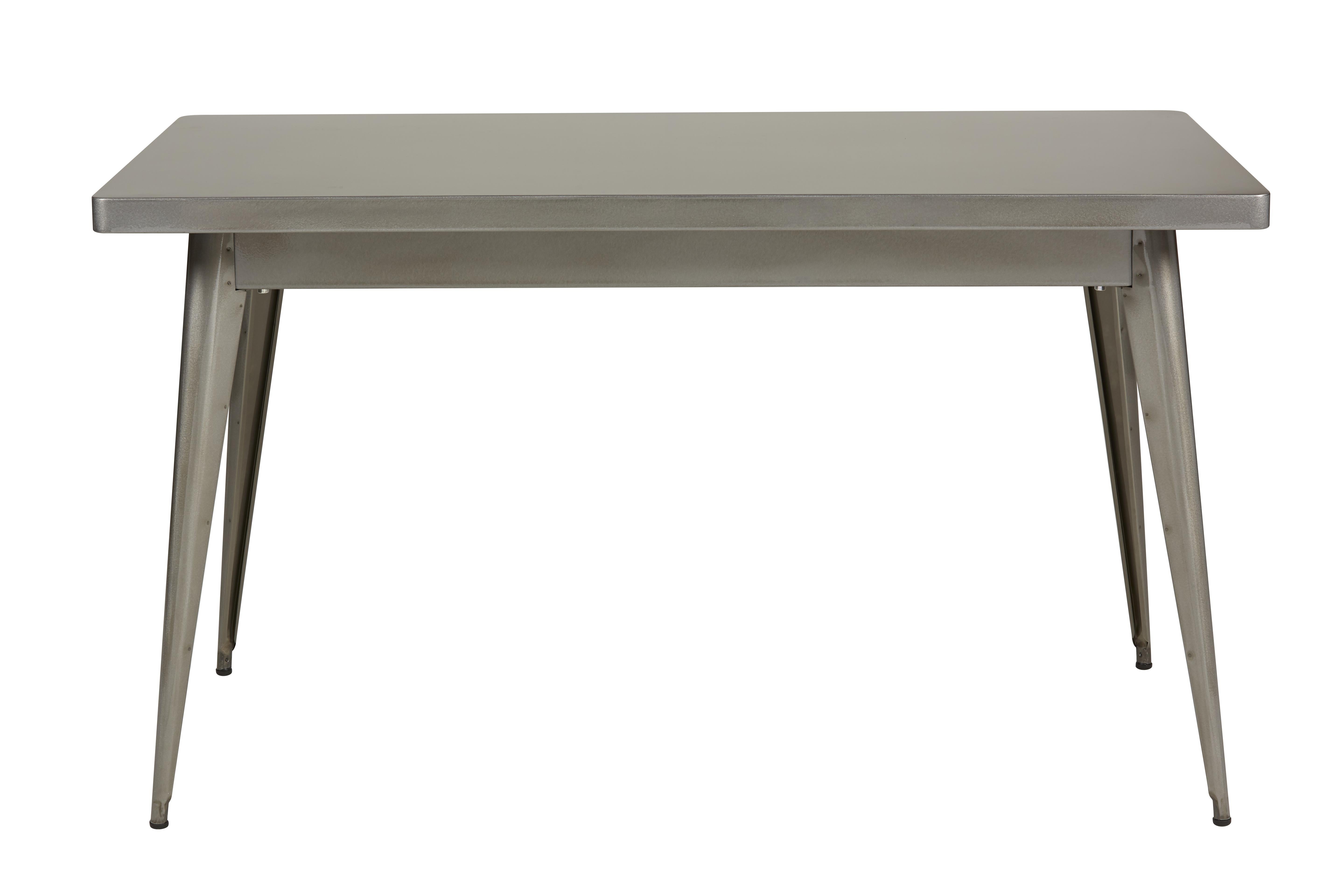 For Sale: Beige (Gris Soie) 55 Small Table in Pop Colors by Jean Pauchard & Tolix