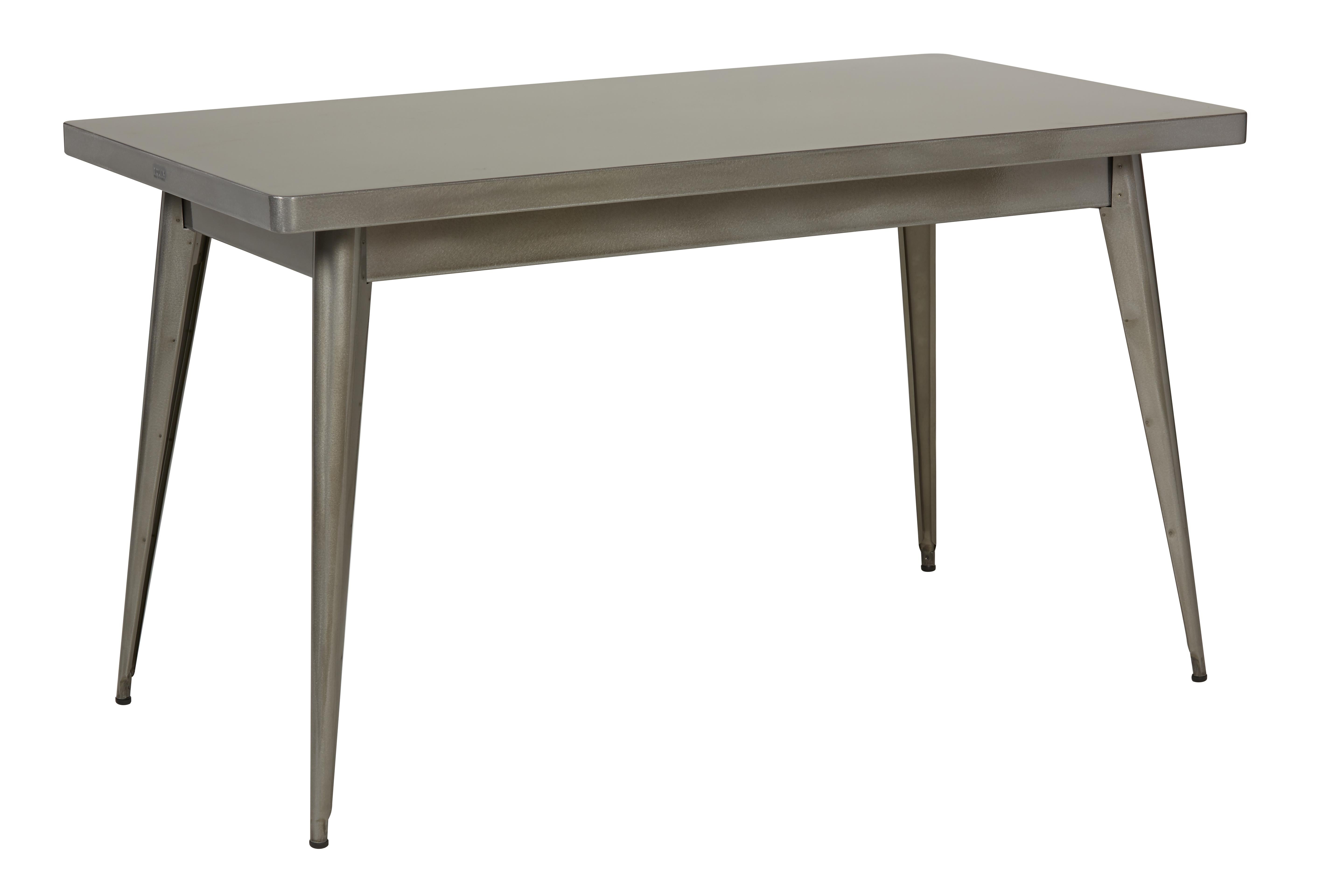 For Sale: Beige (Gris Soie) 55 Small Table in Pop Colors by Jean Pauchard & Tolix 2