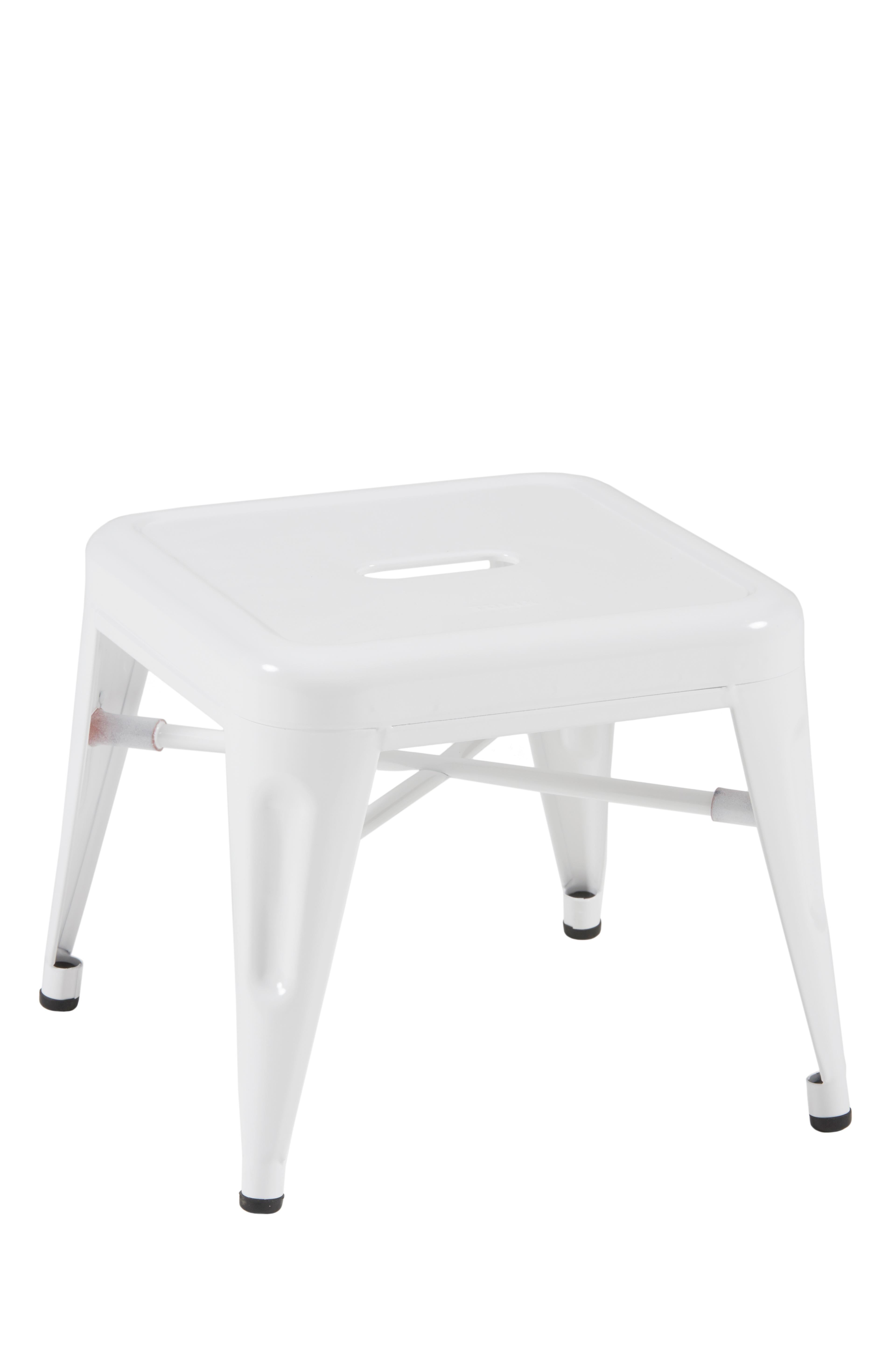 For Sale: White (Blanc) H Stool 30 in Essential Colors by Chantal Andriot and Tolix 2