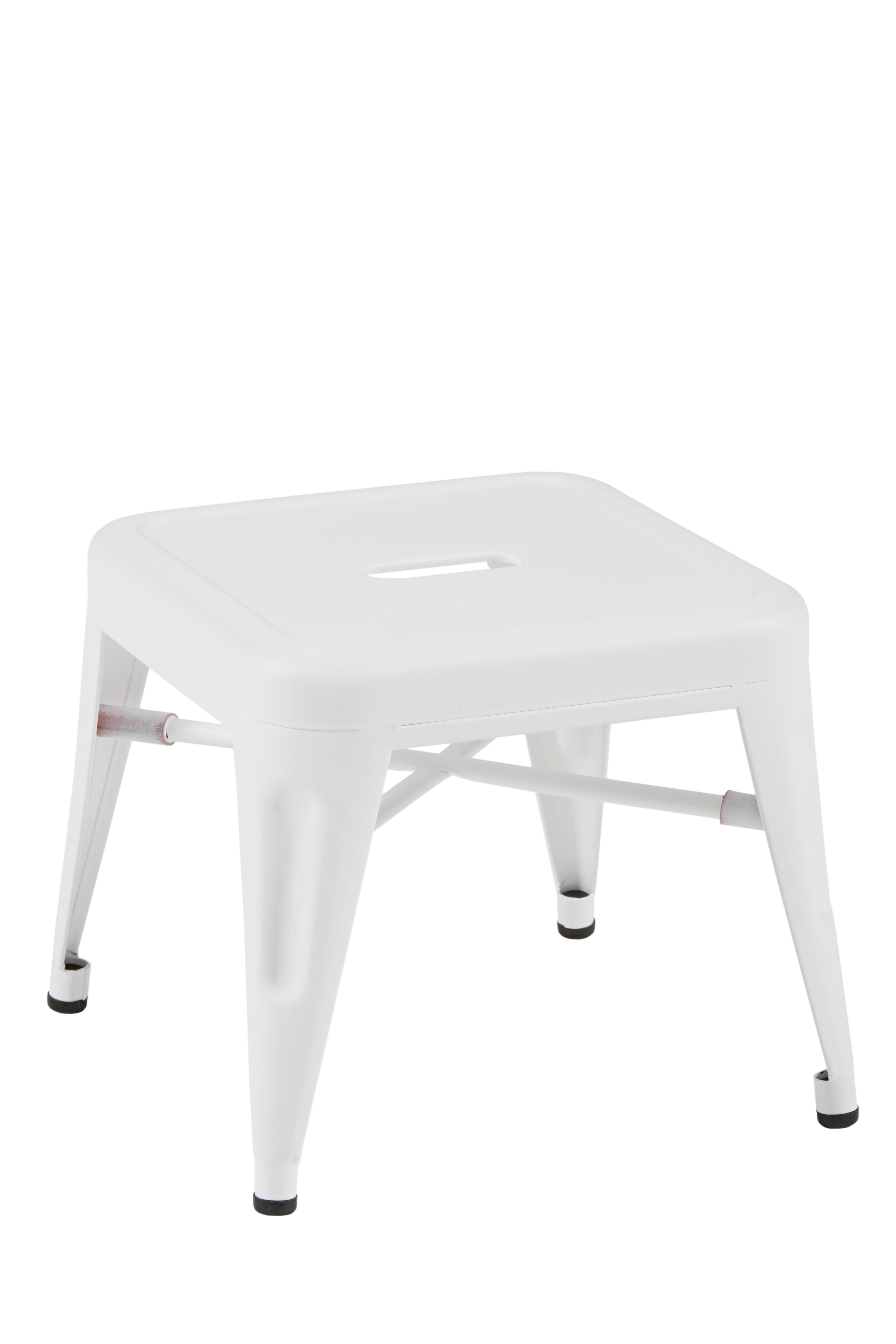 For Sale: White (Blanc) H Stool 30 in Essential Colors by Chantal Andriot and Tolix 6