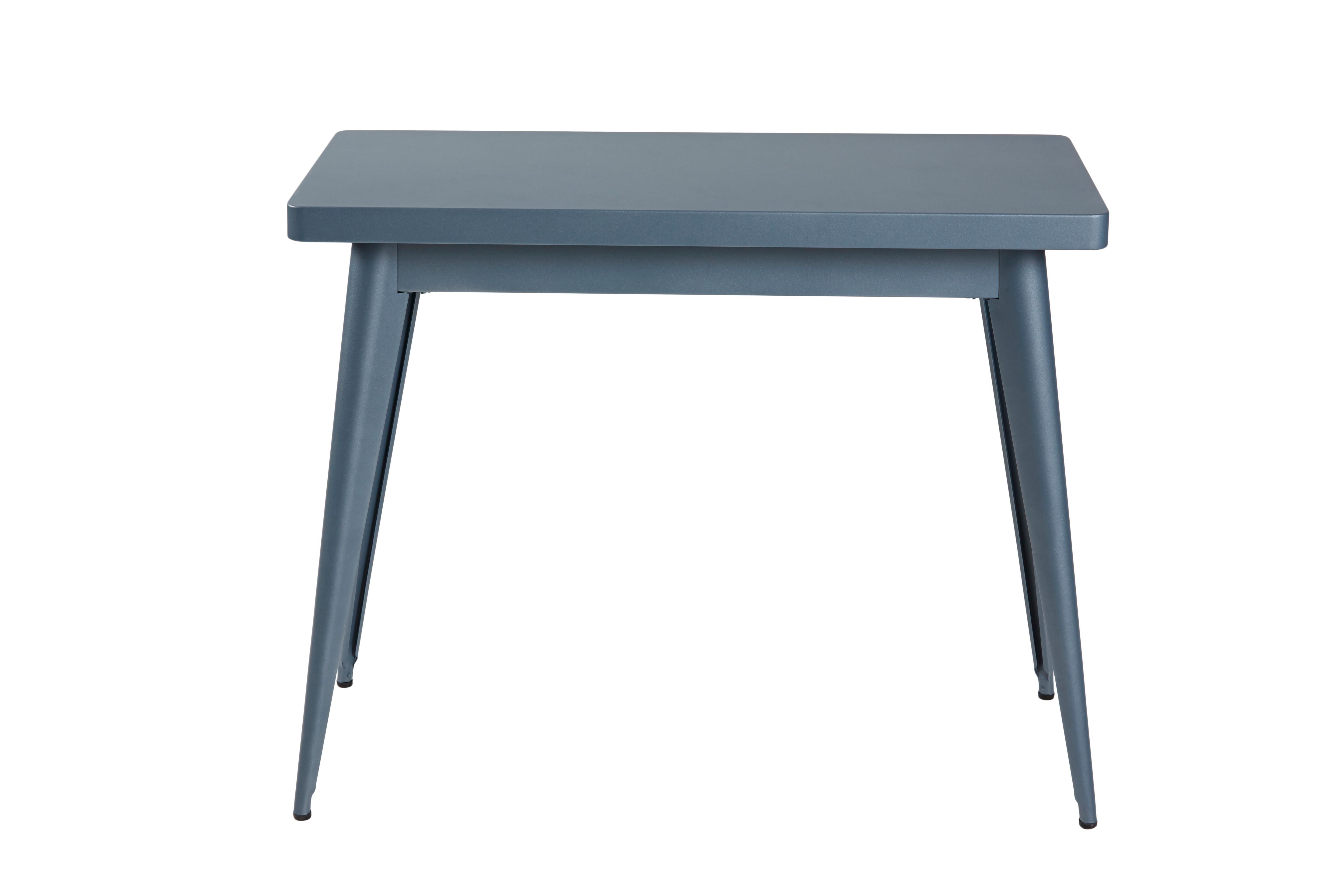 For Sale: Blue (Bleu Nuit) 55 Console Table in Pop Colors by Jean Pauchard & Tolix 2
