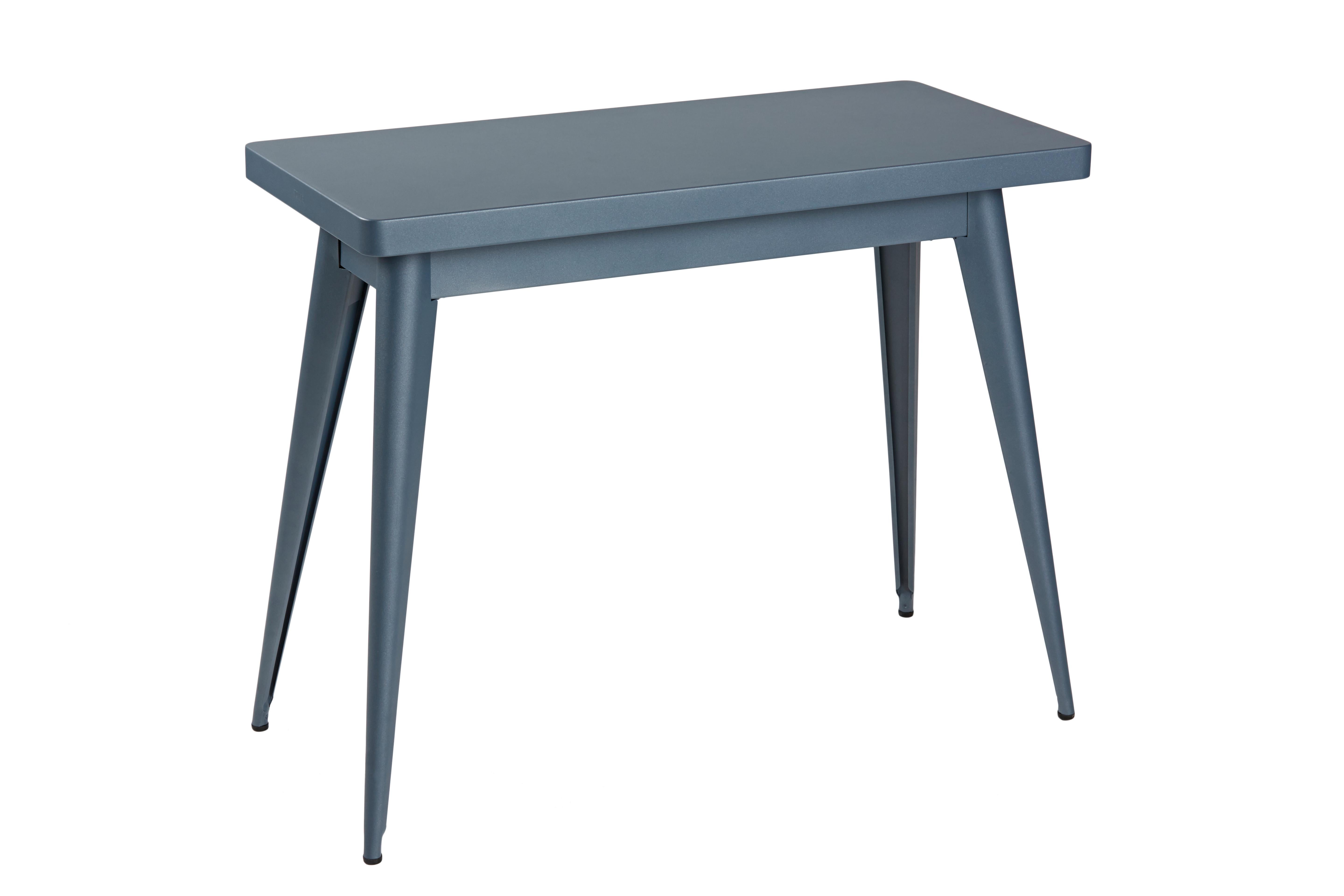 For Sale: Blue (Bleu Nuit) 55 Console Table in Pop Colors by Jean Pauchard & Tolix 3