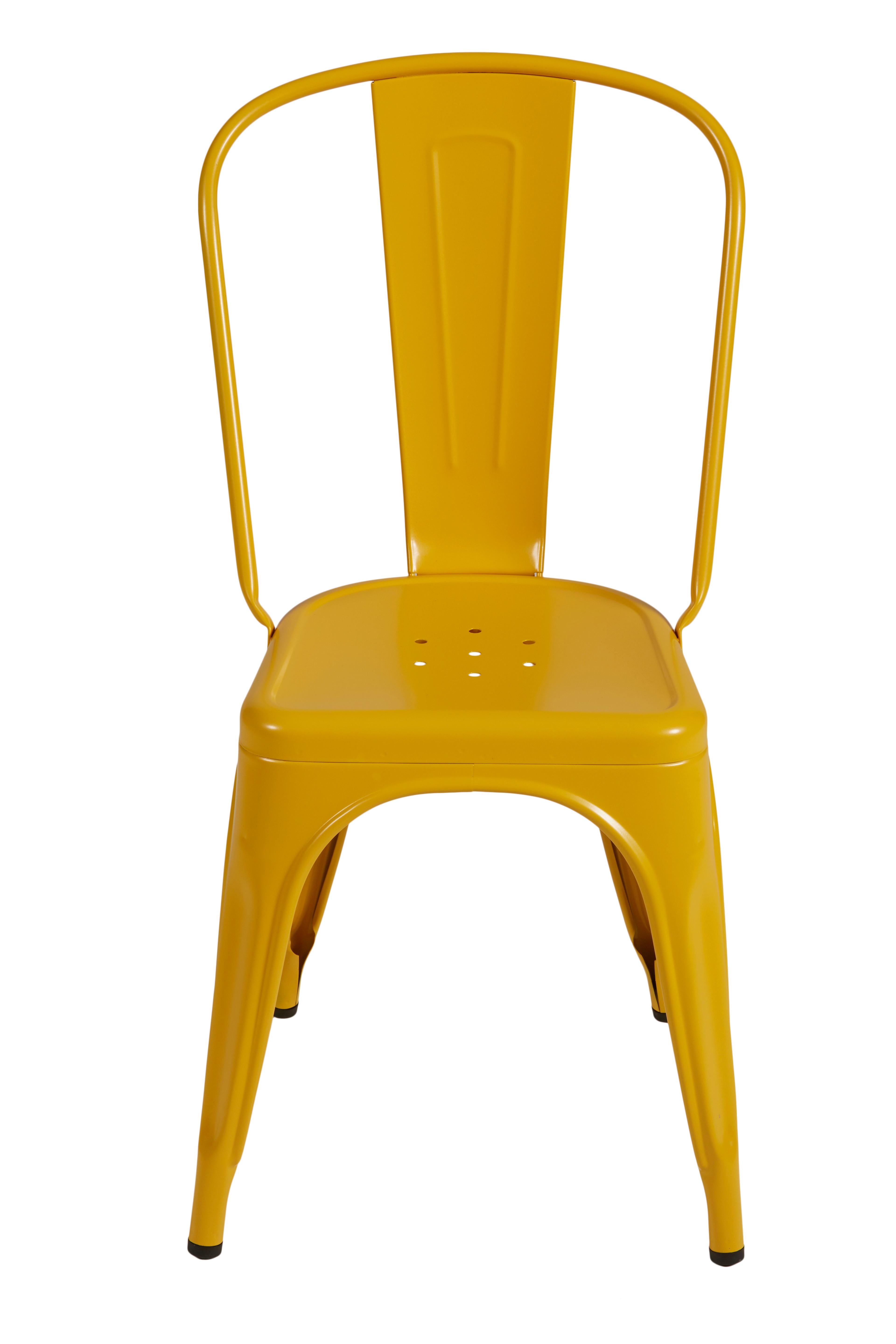 For Sale: Orange (Jaune Moutarde) A-Chair in Pop Colors by Xavier Pauchard & Tolix 2