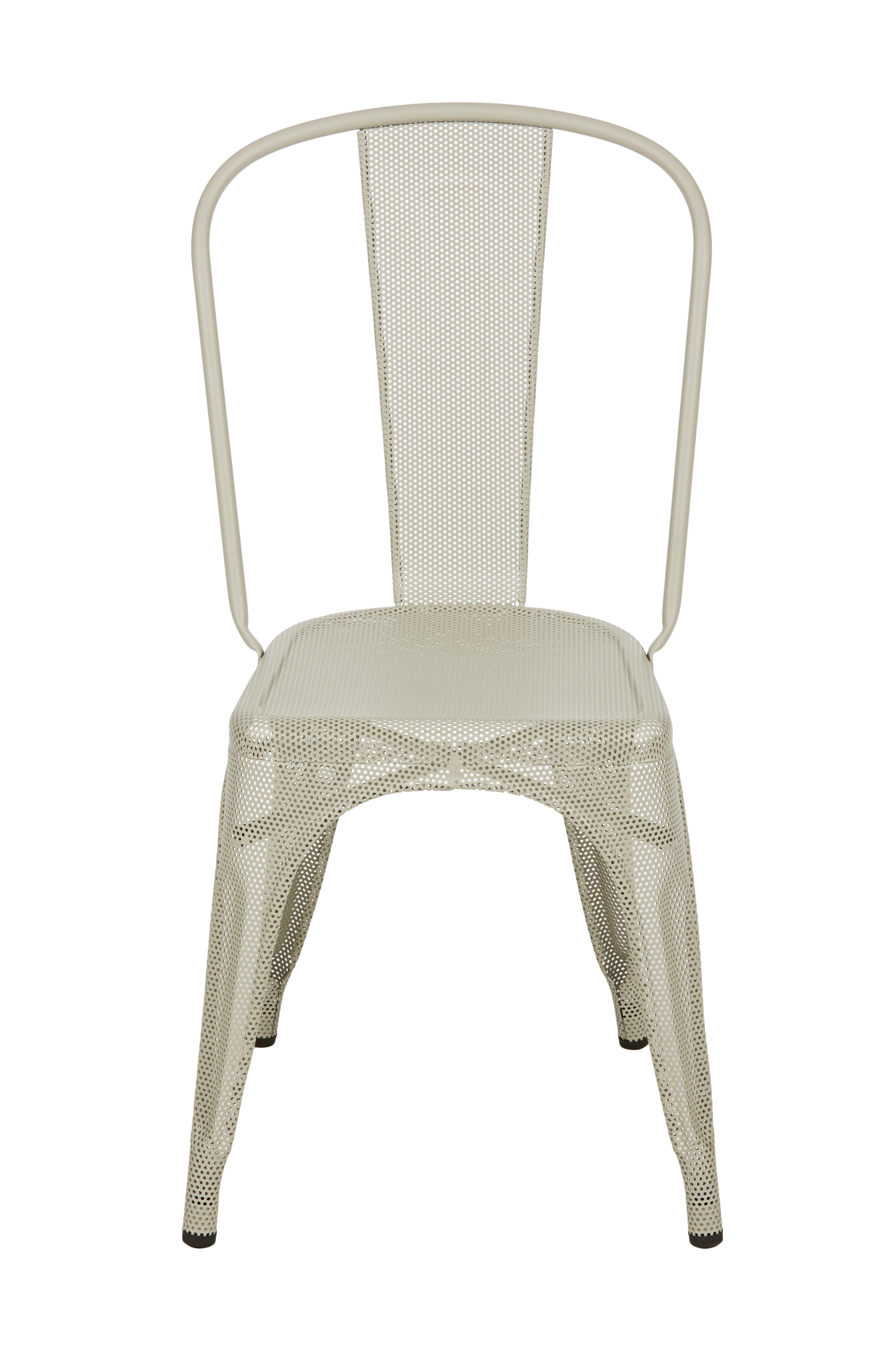 For Sale: Beige (Gris Soie) A-Chair Perforated in Pop Colors by Xavier Pauchard & Tolix 2