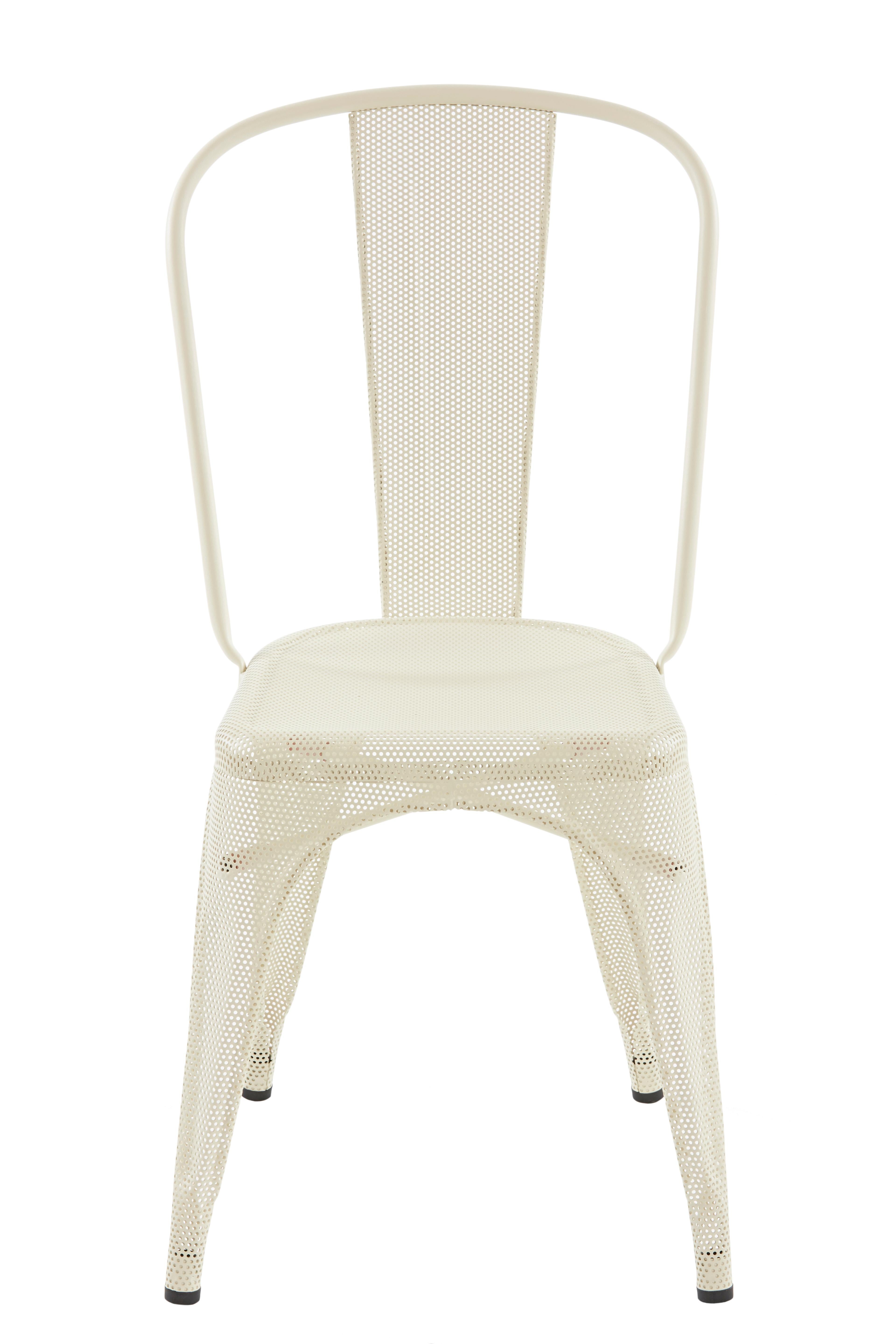 For Sale: White (Ivoire) A-Chair Perforated in Essential Colors by Xavier Pauchard & Tolix 2