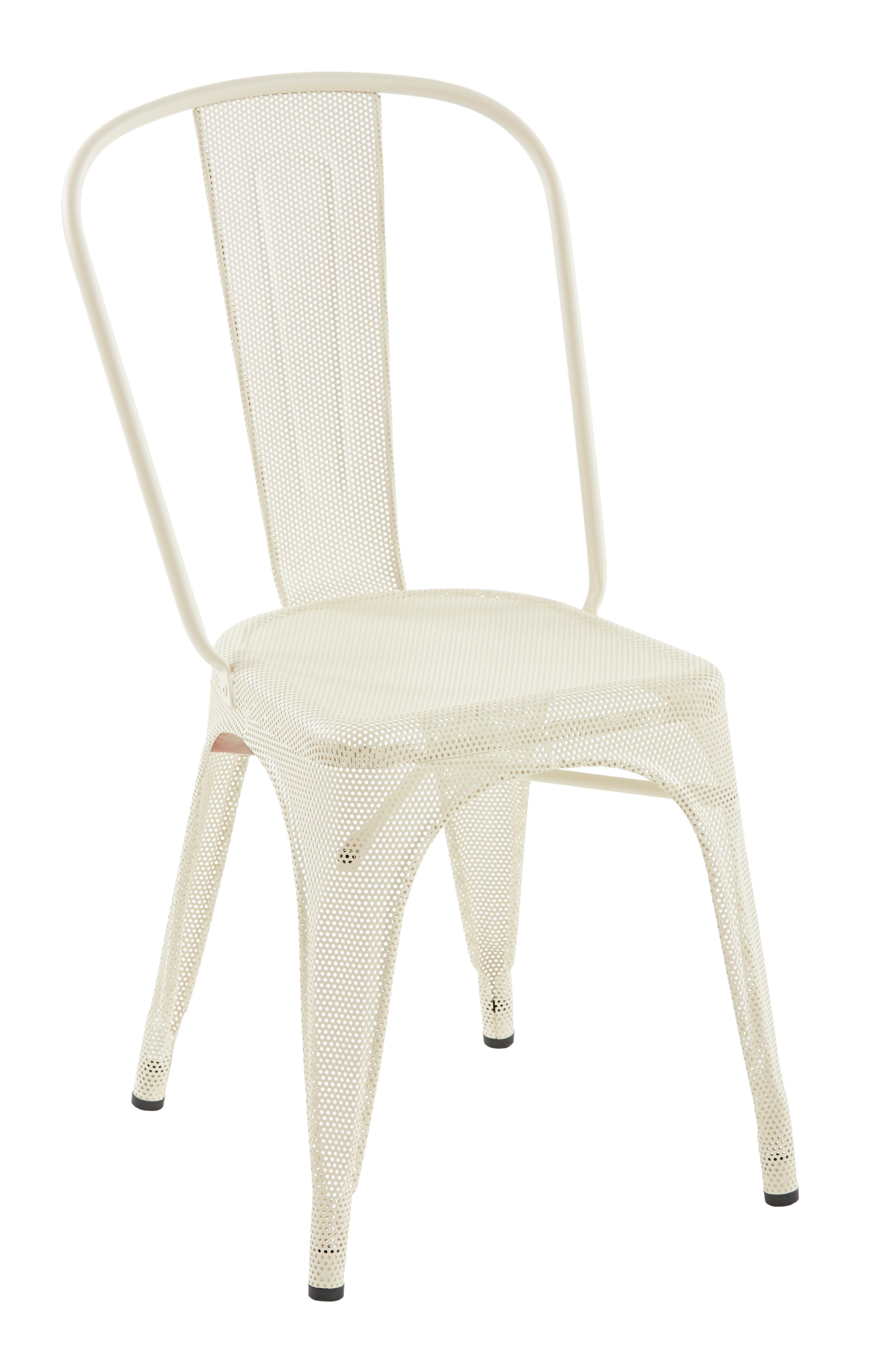 For Sale: White (Ivoire) A-Chair Perforated in Essential Colors by Xavier Pauchard & Tolix 3