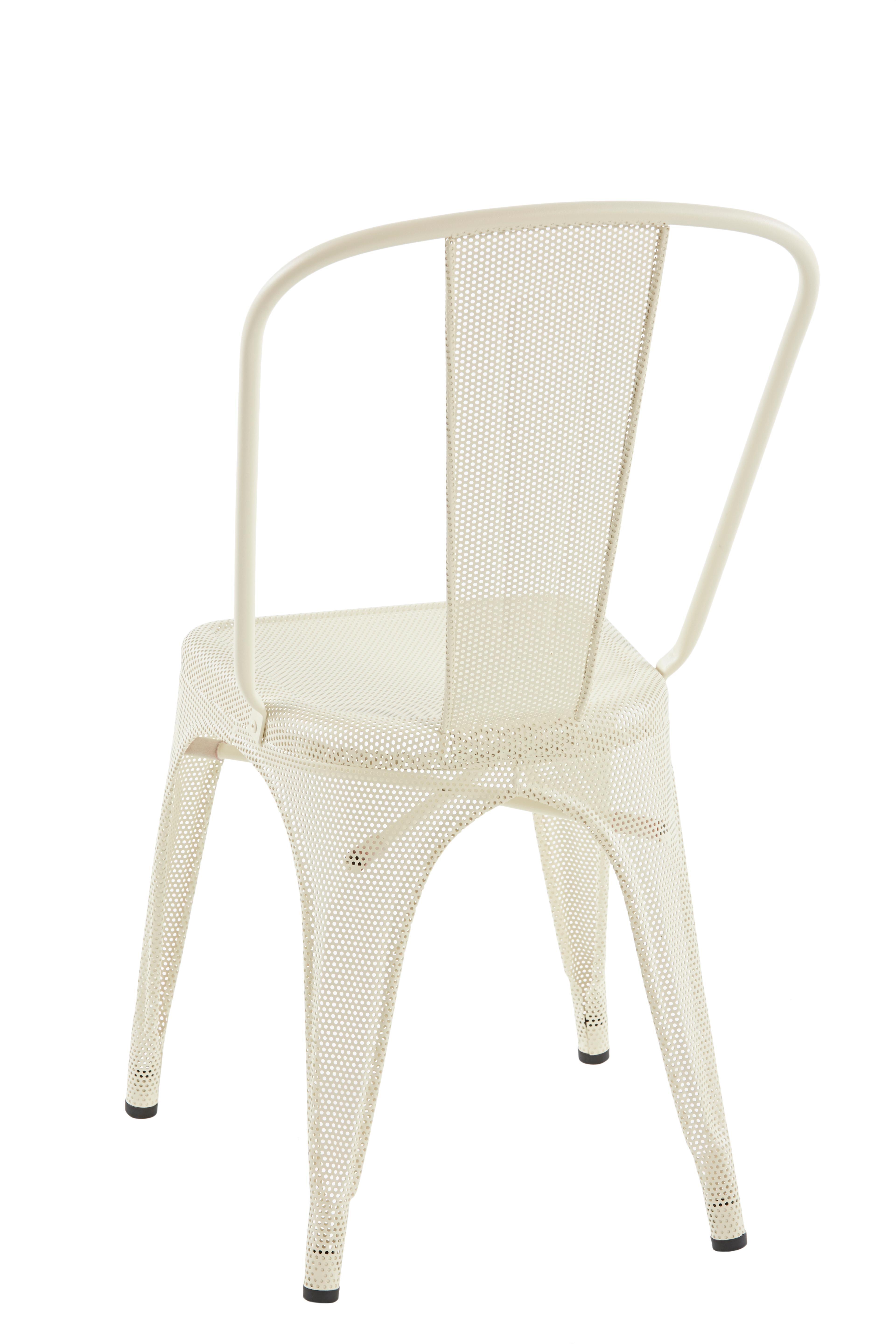 For Sale: White (Ivoire) A-Chair Perforated in Essential Colors by Xavier Pauchard & Tolix 4