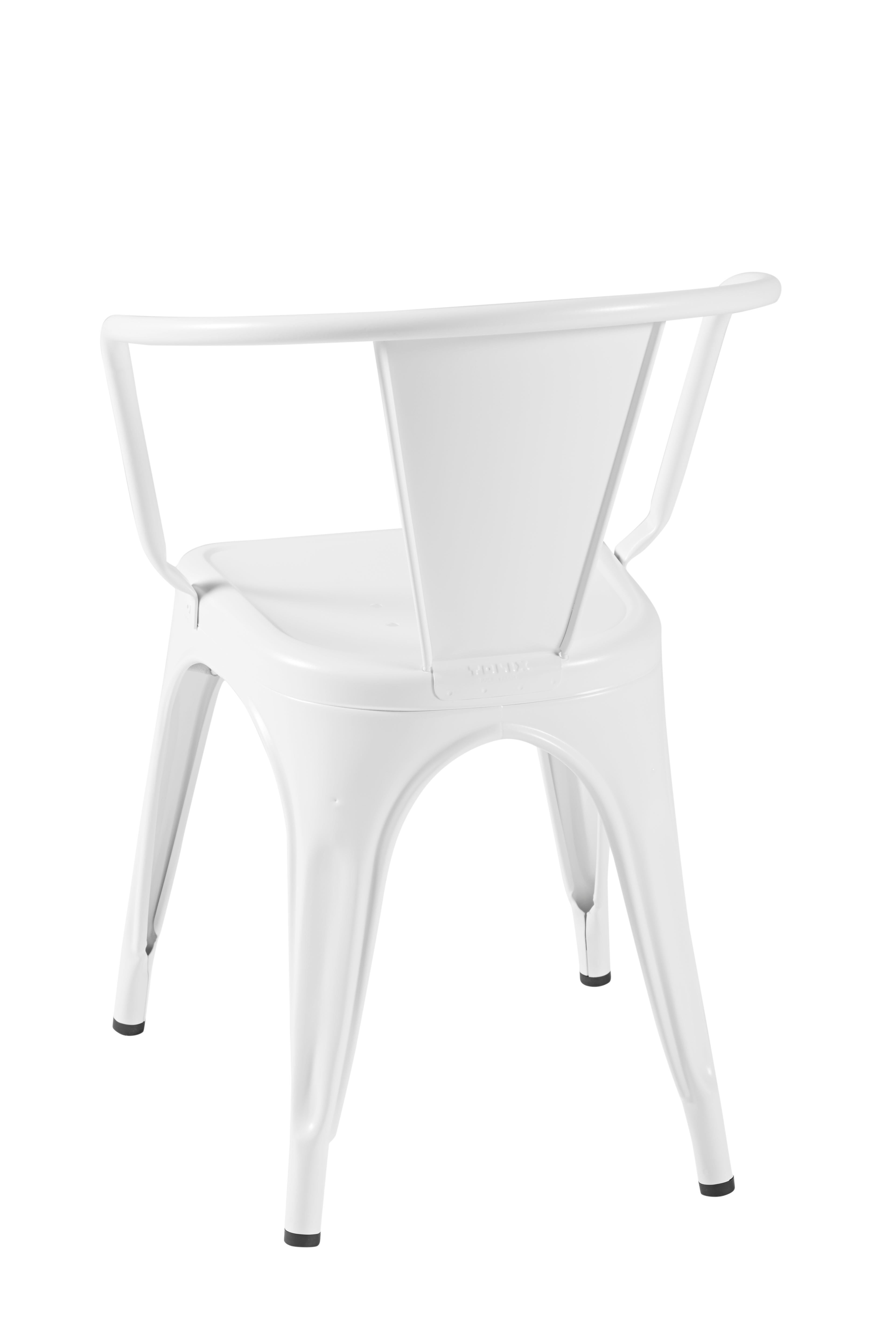 For Sale: White (Blanc) A56 Armchair in Essential Colors by Jean Pauchard & Tolix 4