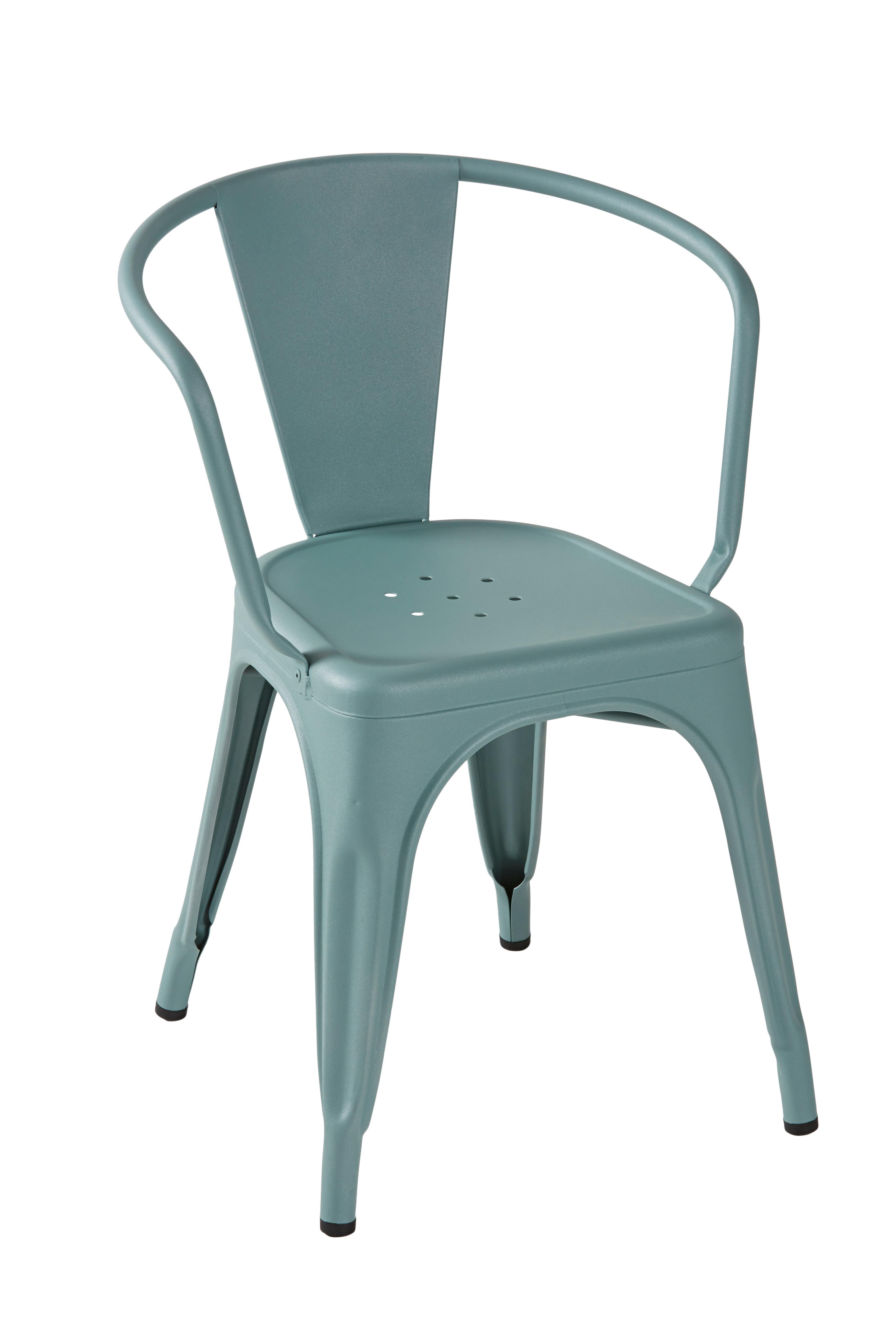 For Sale: Green (Vert Lichen) A56 Armchair in Pop Colors by Jean Pauchard & Tolix 2