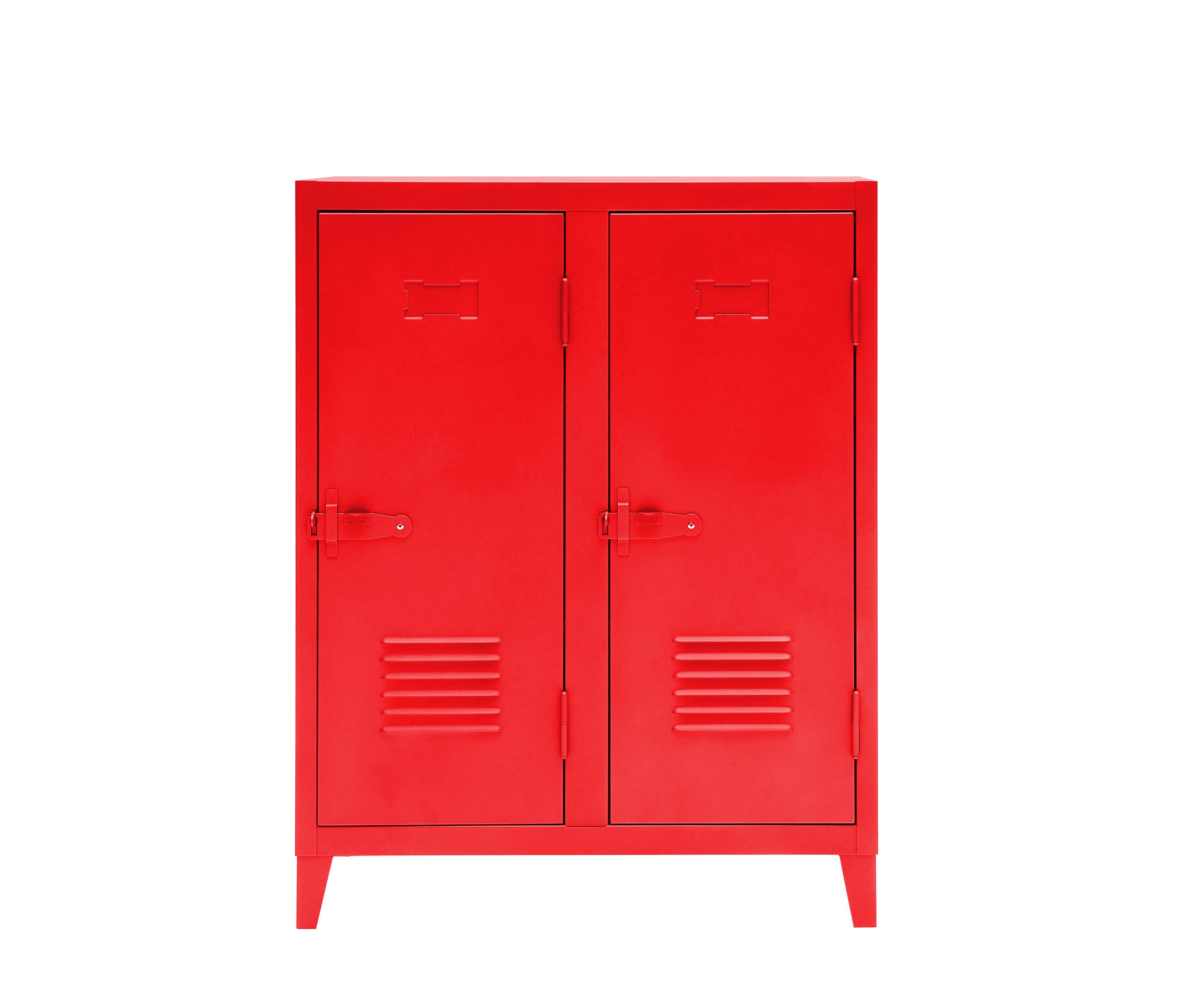 For Sale: Red (Piment) B2 Low Locker in Essential Colors by Xavier Pauchard and Tolix