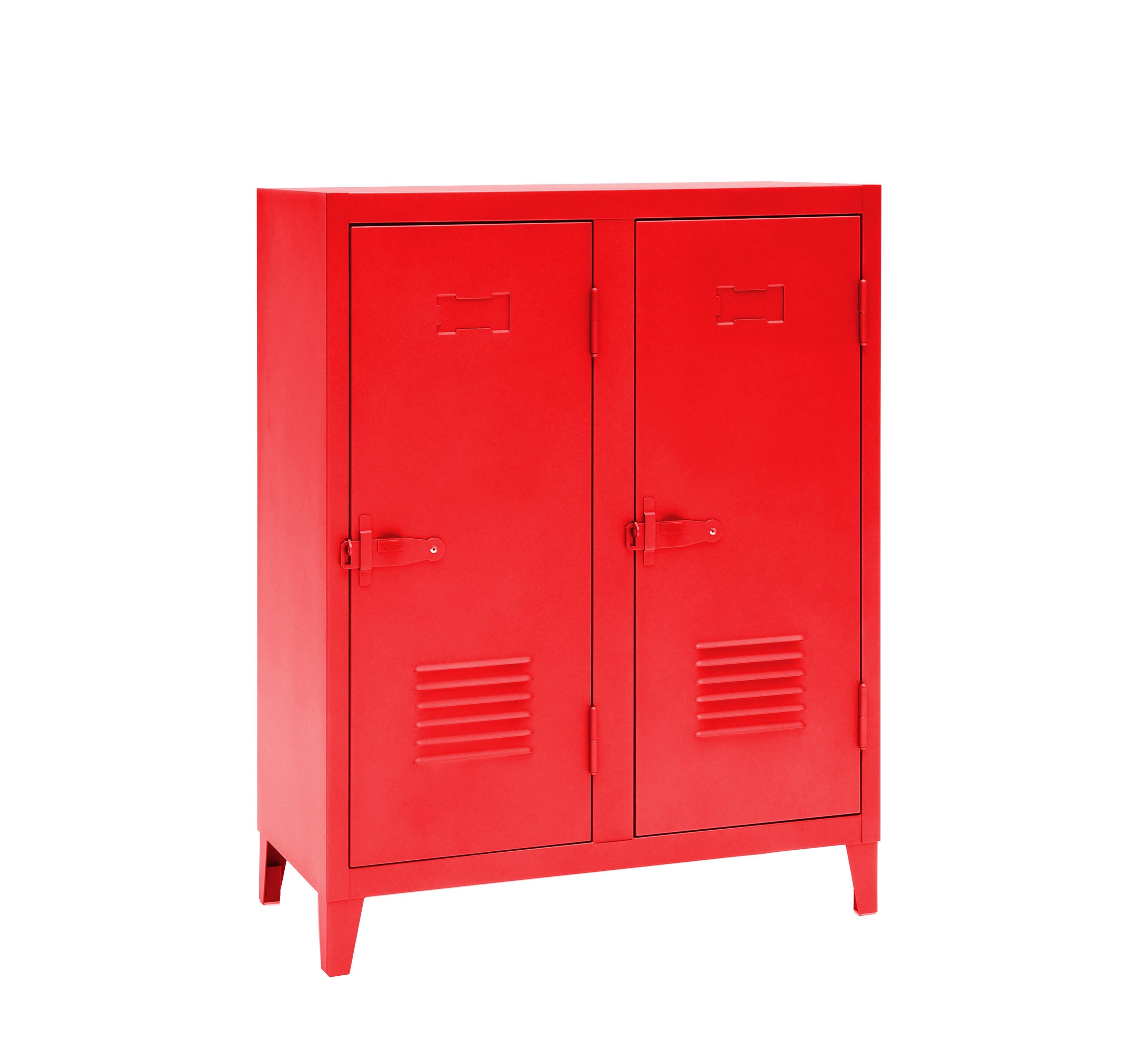 For Sale: Red (Piment) B2 Low Locker in Essential Colors by Xavier Pauchard and Tolix 2
