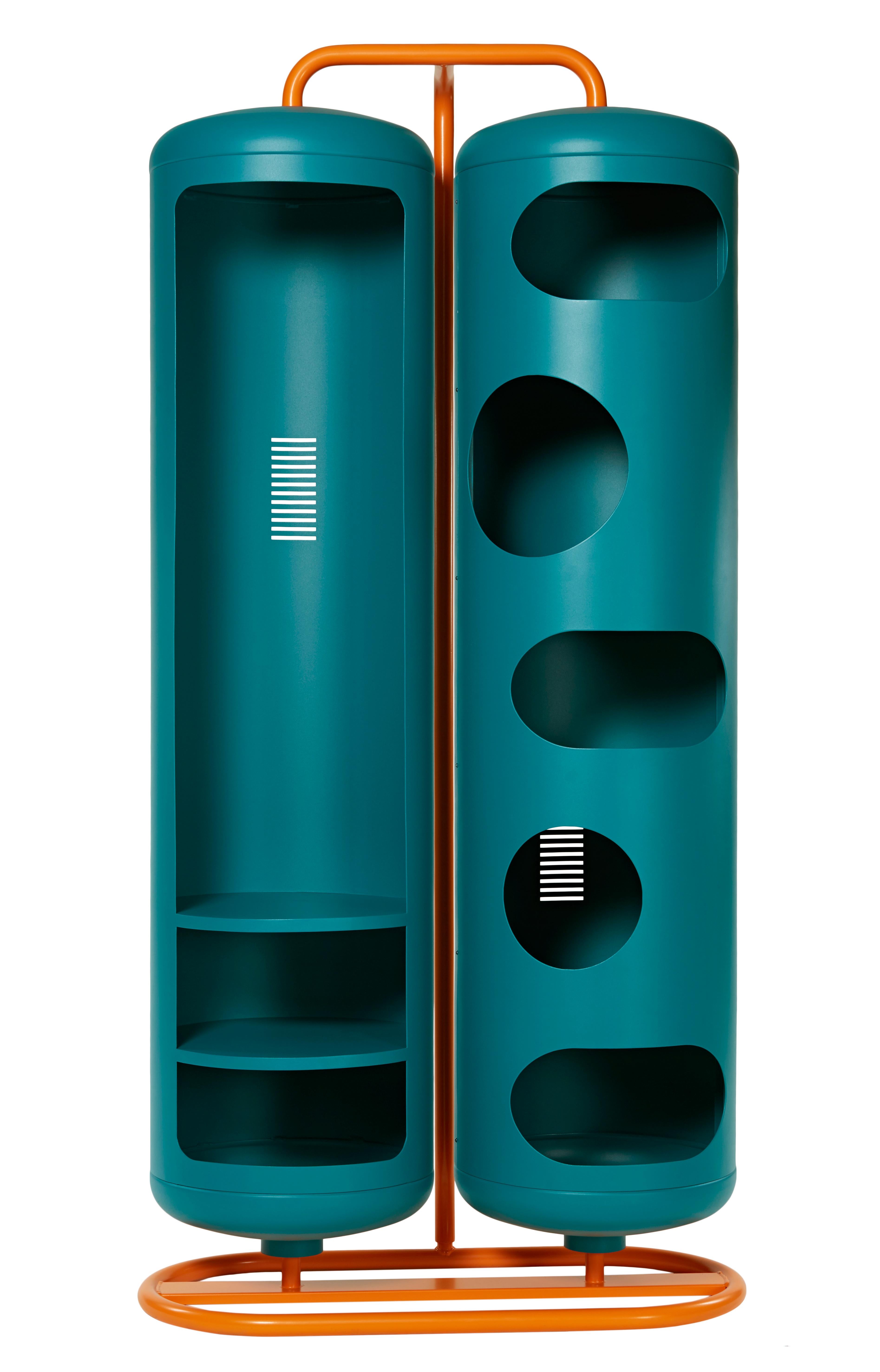 For Sale: Green (Vert Canard) Bi-Cylinder Wardrobe in Pop Colors by Frederic Gaunet and Tolix 3