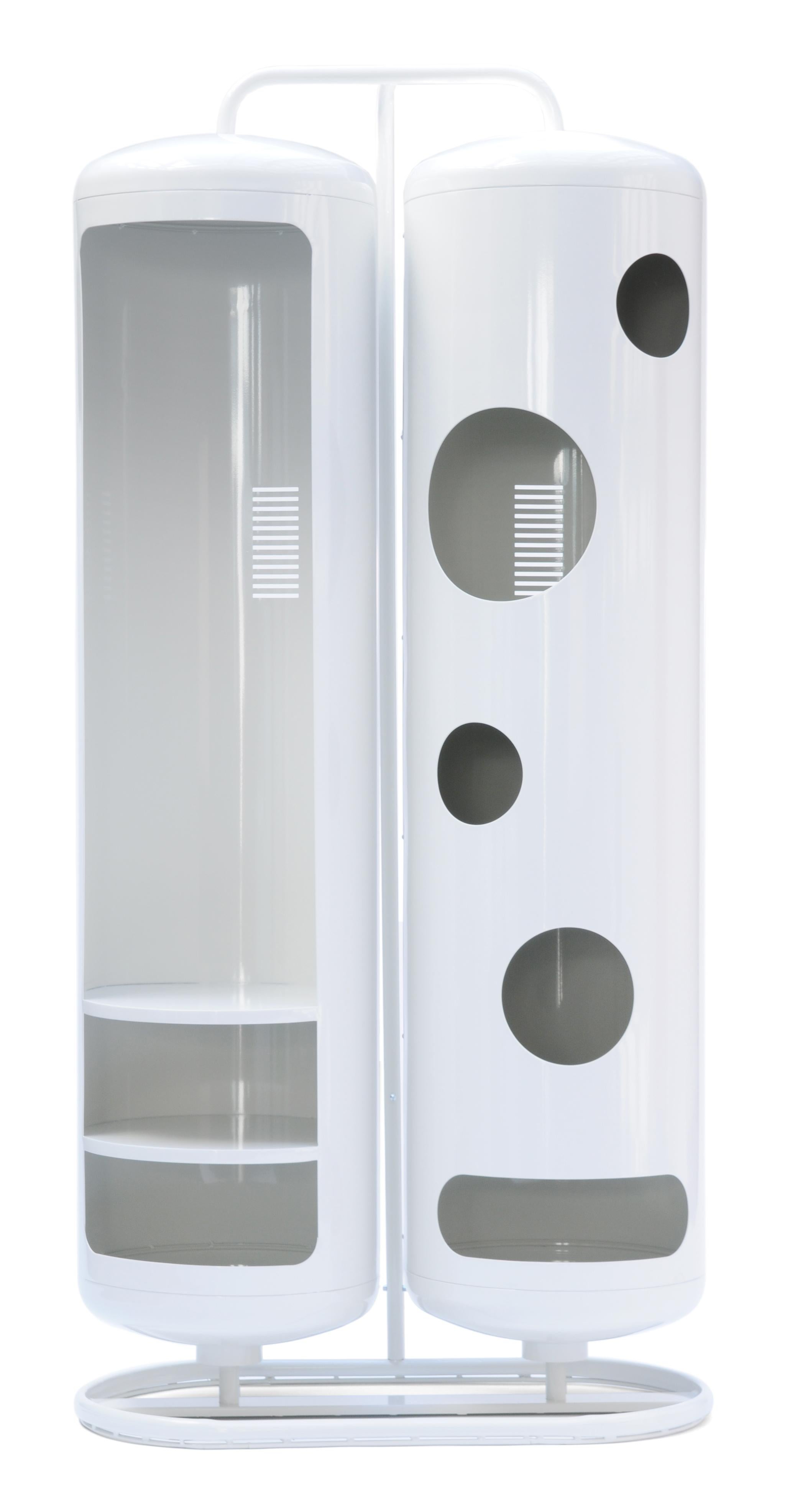For Sale: White (Blanc) Bi-Cylinder Wardrobe in Essential Colors by Frederic Gaunet and Tolix 2