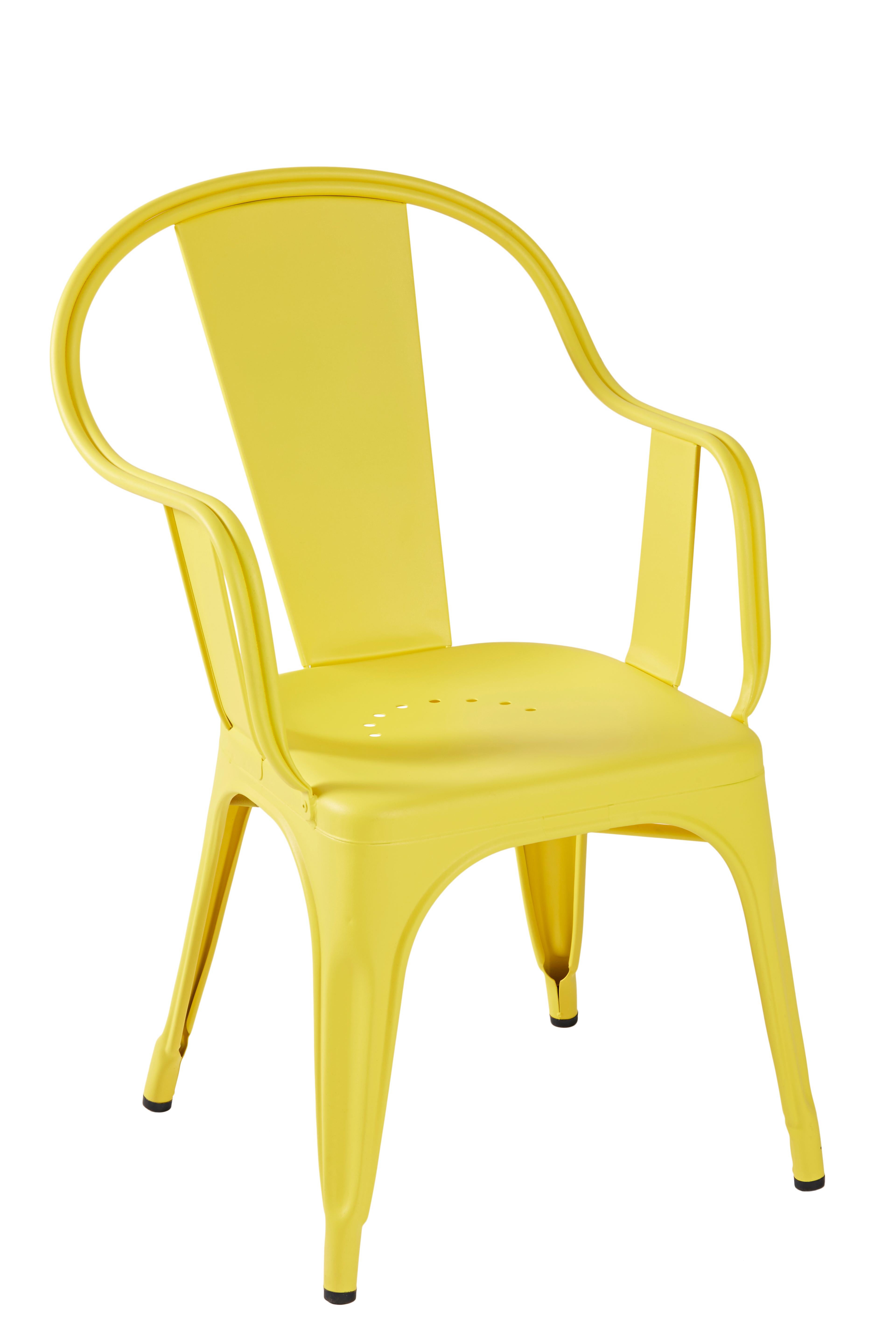 For Sale: Yellow (Citron) C-Armchair in Essential Colors by Xavier Pauchard & Tolix 3