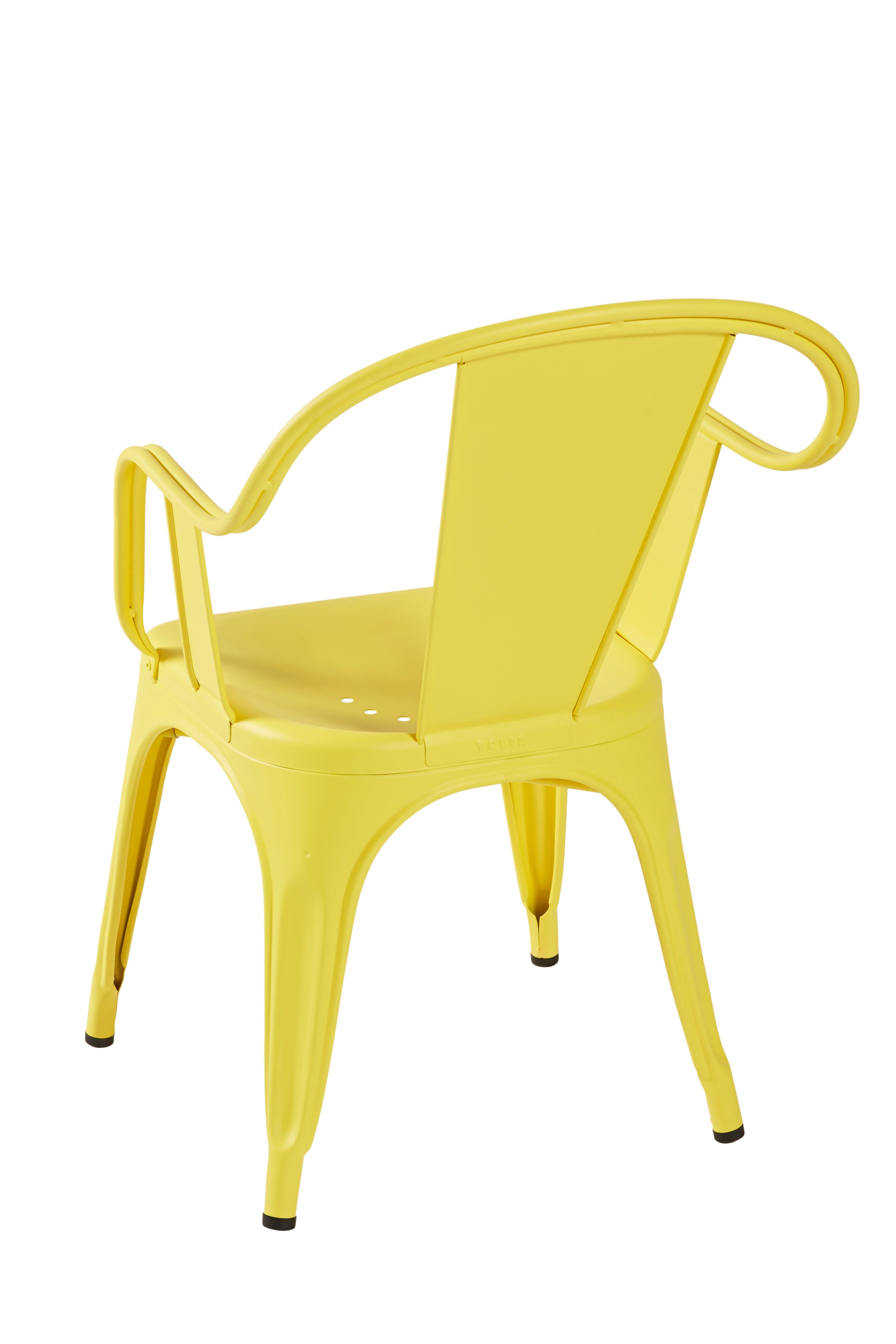 For Sale: Yellow (Citron) C-Armchair in Essential Colors by Xavier Pauchard & Tolix 4