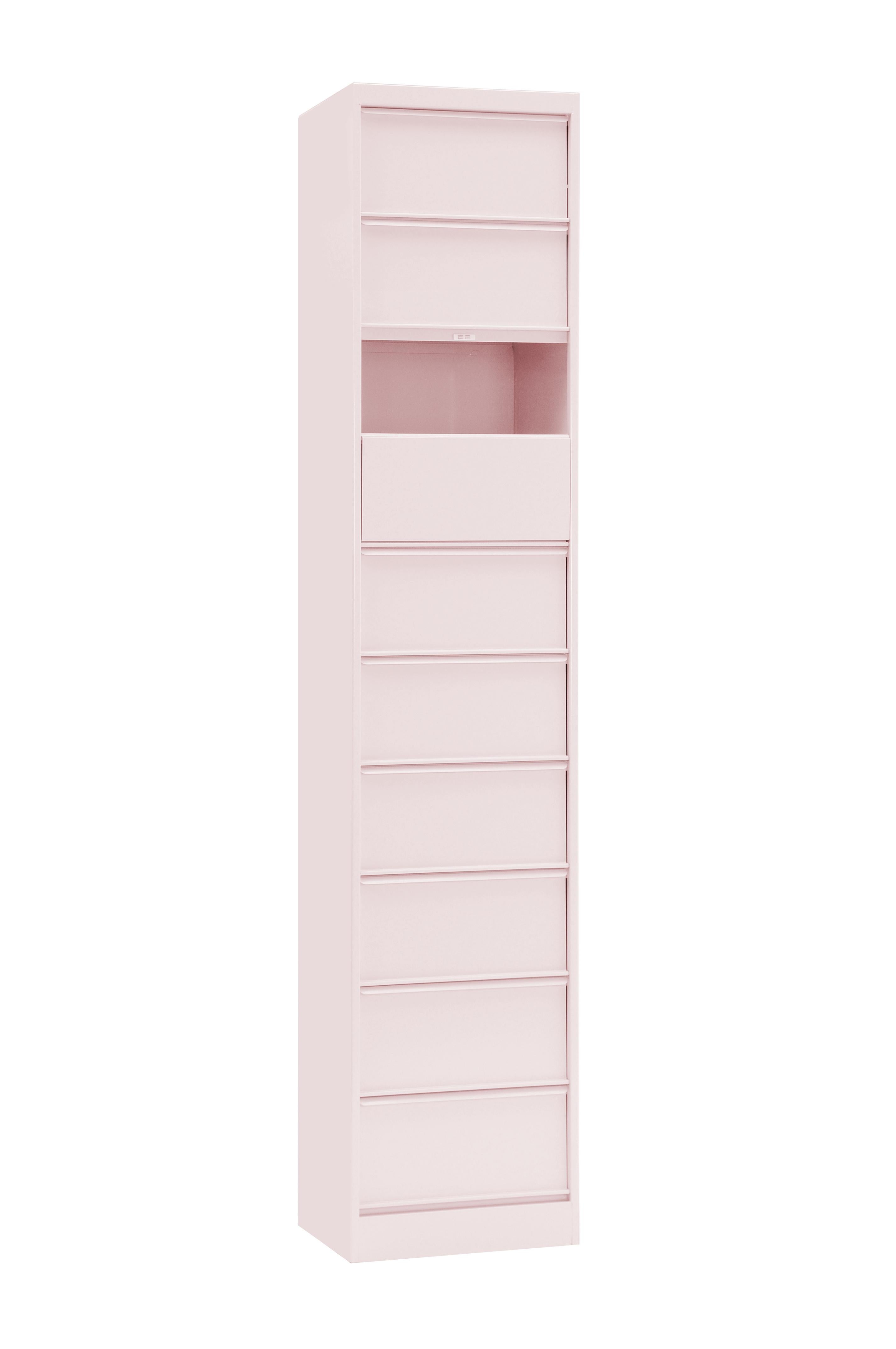 For Sale: Pink (Rose Poudré) CC10 Industrial Cabinet in Pop Colors by Xavier Pauchard and Tolix 2