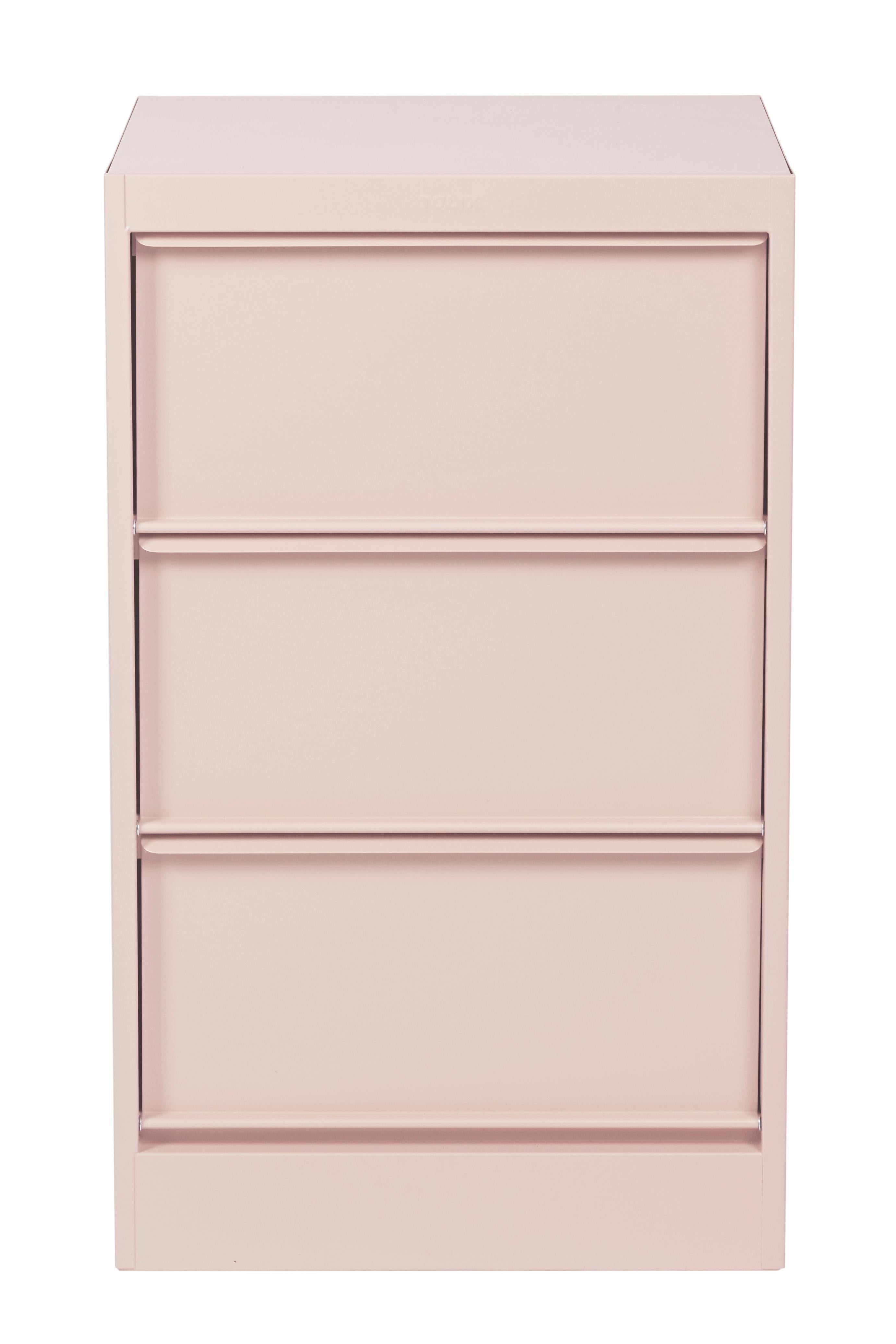 For Sale: Pink (Rose Poudré) CC3 Industrial Cabinet in Pop Colors by Xavier Pauchard and Tolix