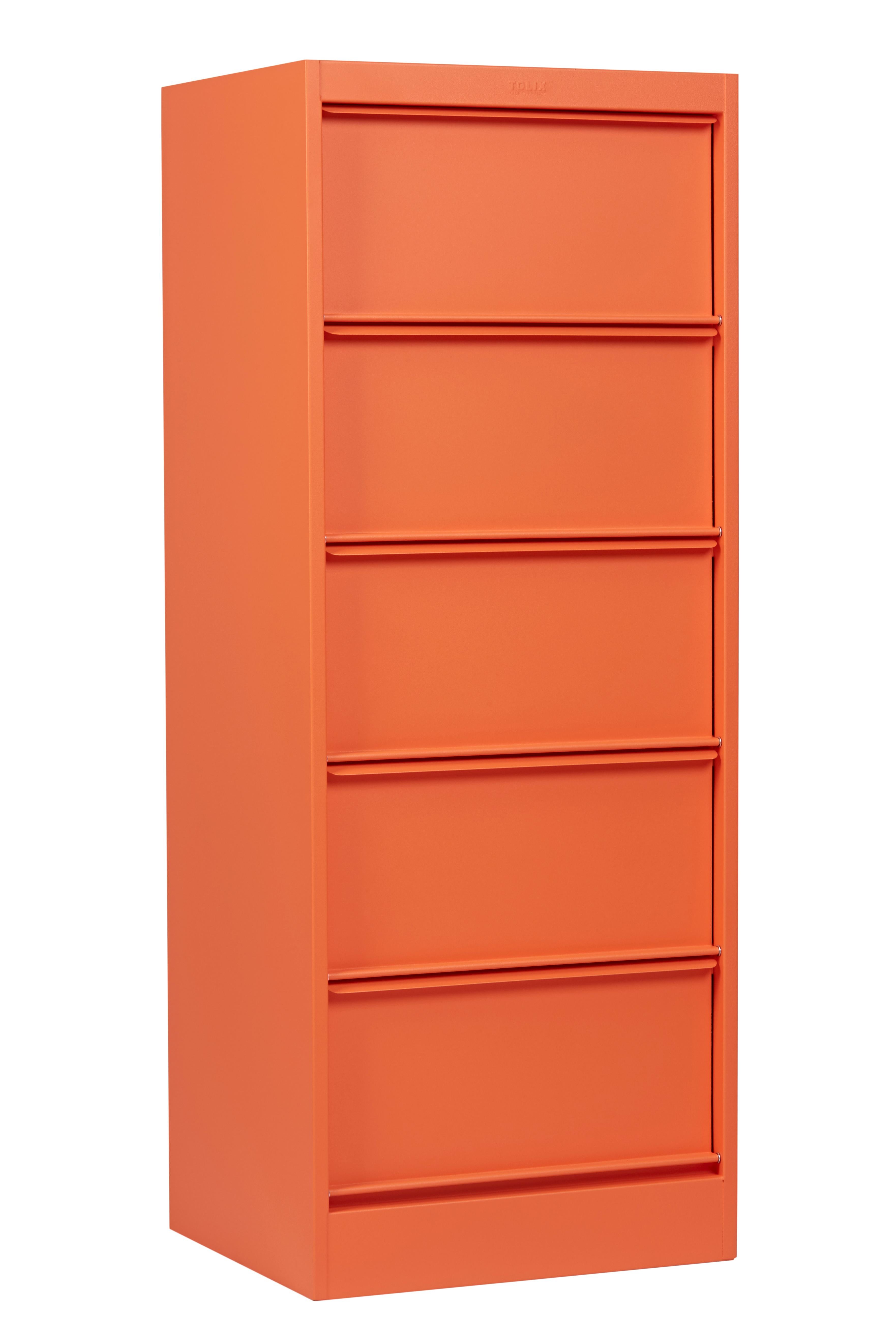 For Sale: Orange (Potiron) CC5 Industrial Cabinet in Essential Colors by Xavier Pauchard & Tolix 3