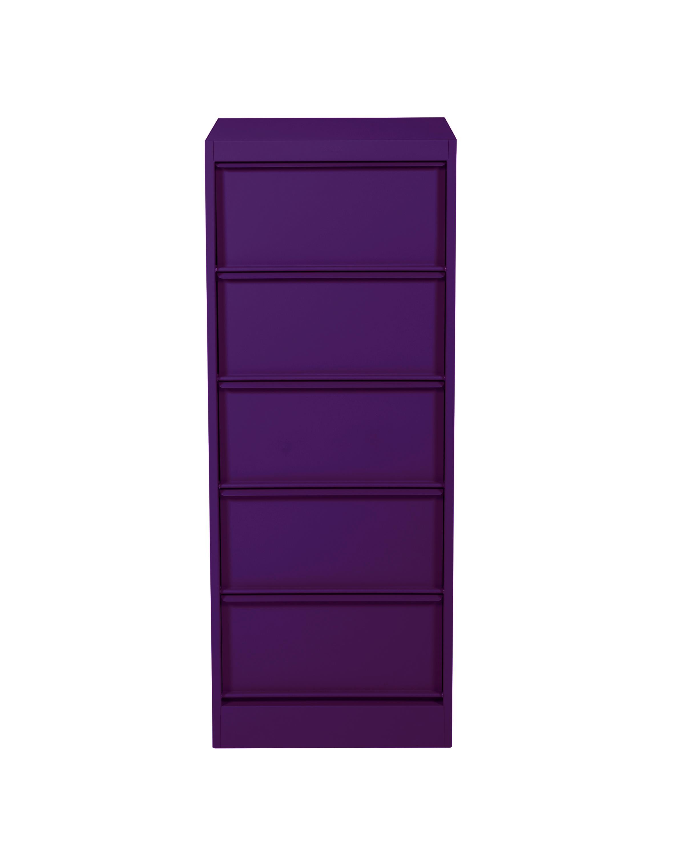 For Sale: Purple (Aubergine) CC5 Industrial Cabinet in Pop Colors by Xavier Pauchard & Tolix