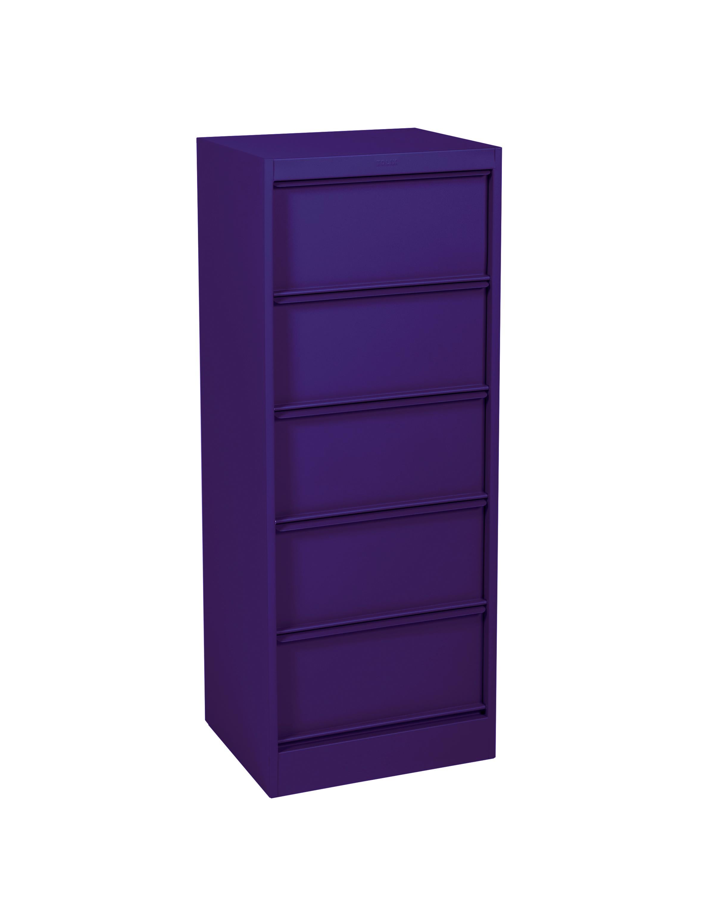 For Sale: Purple (Aubergine) CC5 Industrial Cabinet in Pop Colors by Xavier Pauchard & Tolix 2