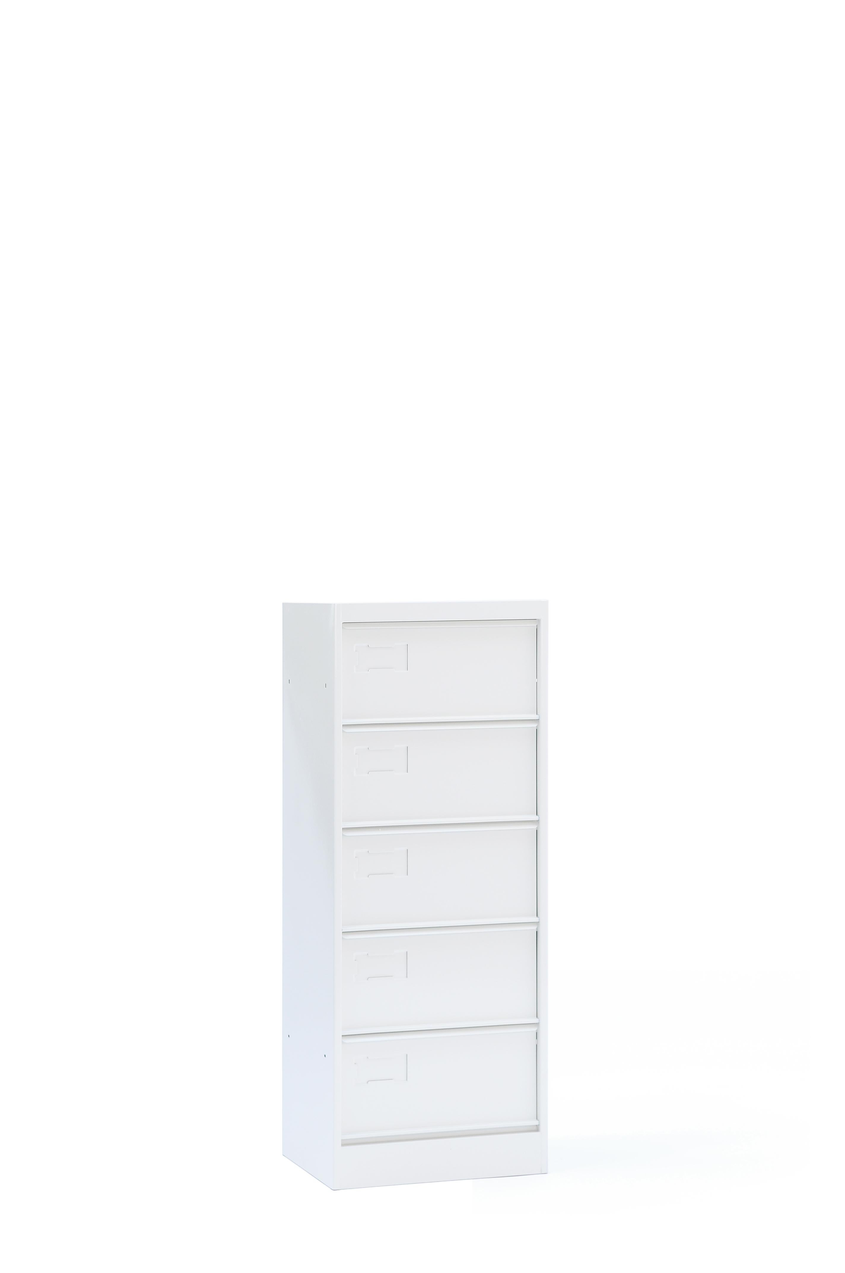For Sale: White (Blanc) CC5 Industrial Cabinet in Essential Colors by Xavier Pauchard & Tolix