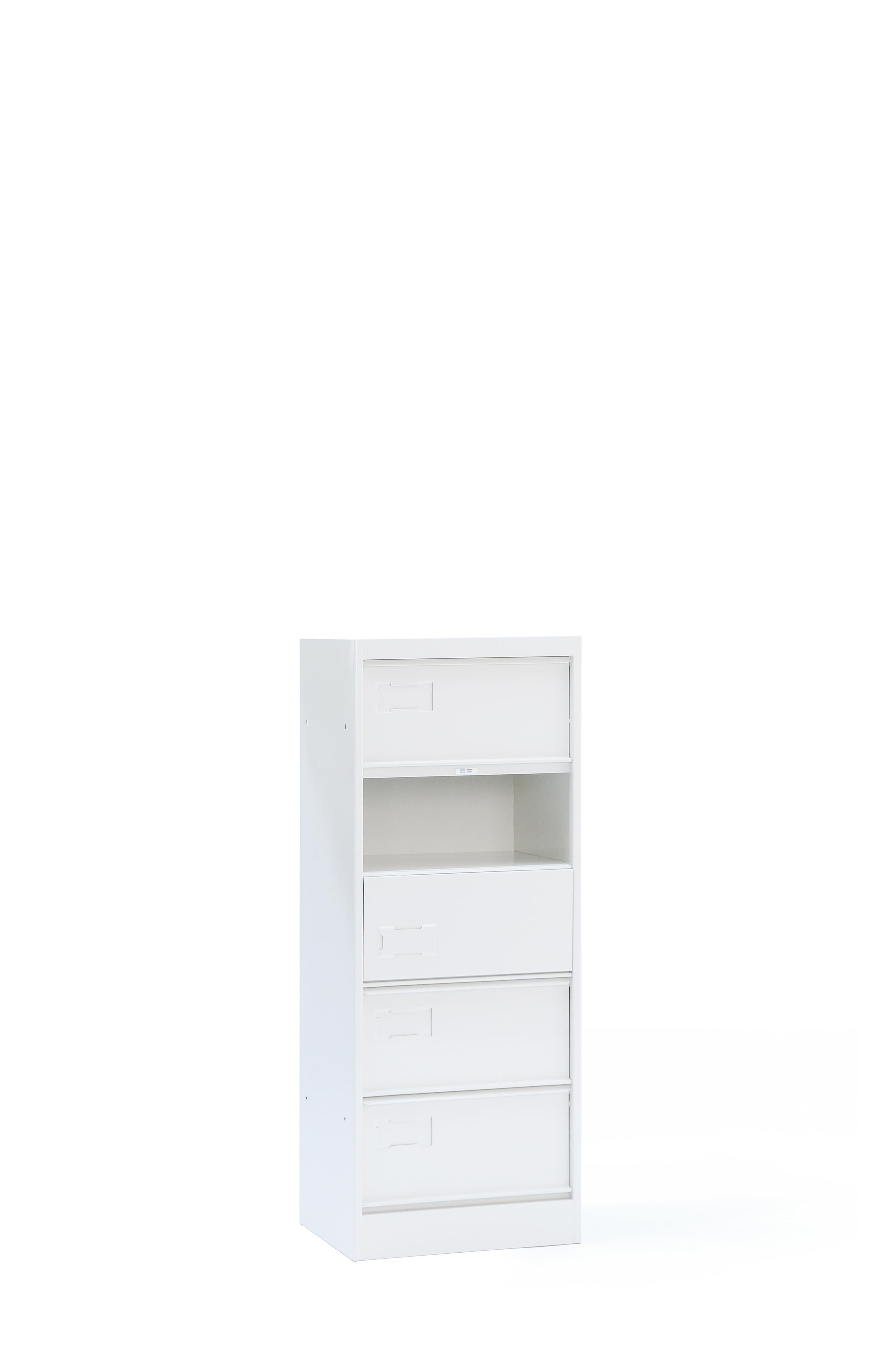 For Sale: White (Blanc) CC5 Industrial Cabinet in Essential Colors by Xavier Pauchard & Tolix 2