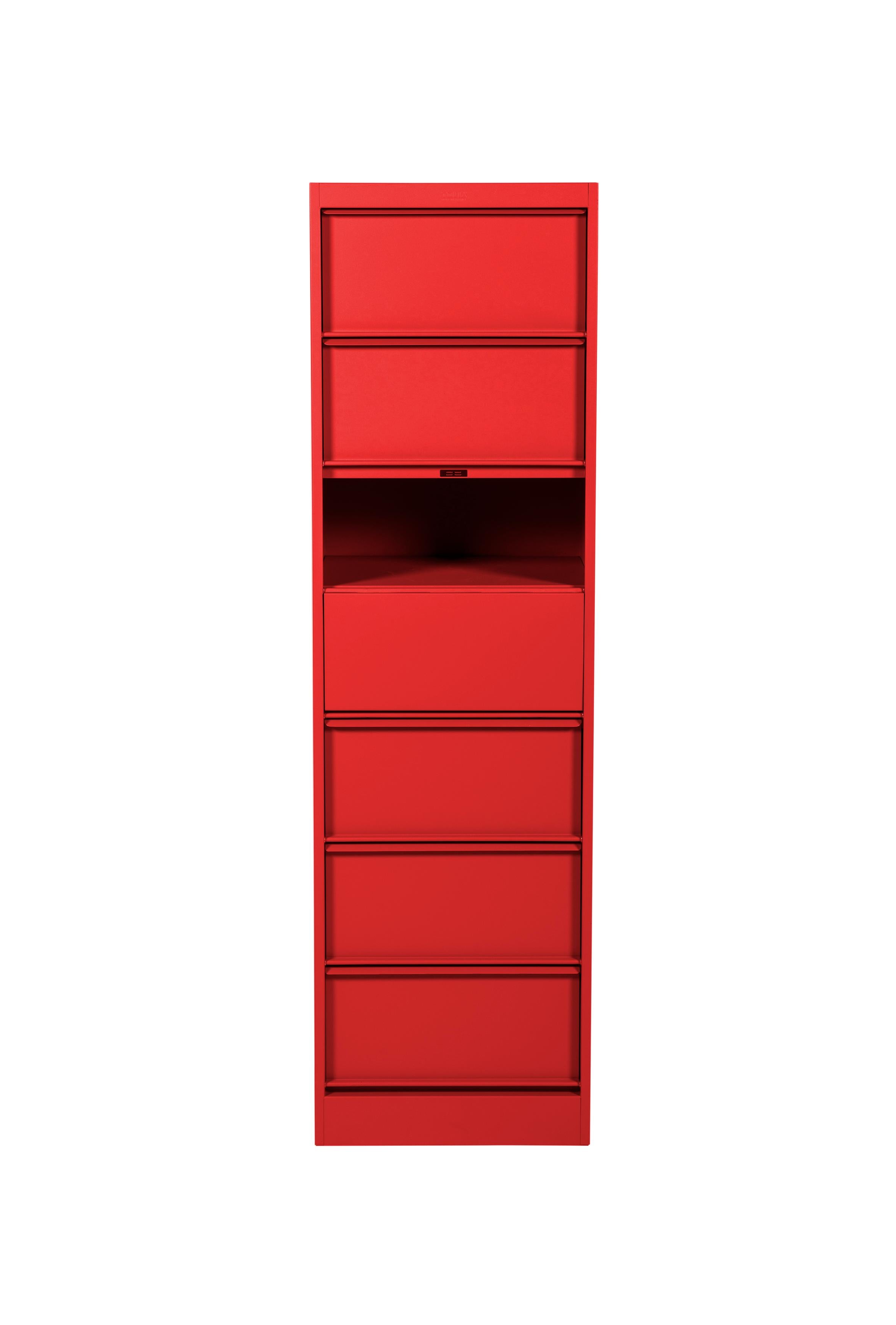 For Sale: Red (Piment) CC7 Industrial Cabinet in Essential Colors by Xavier Pauchard and Tolix 2