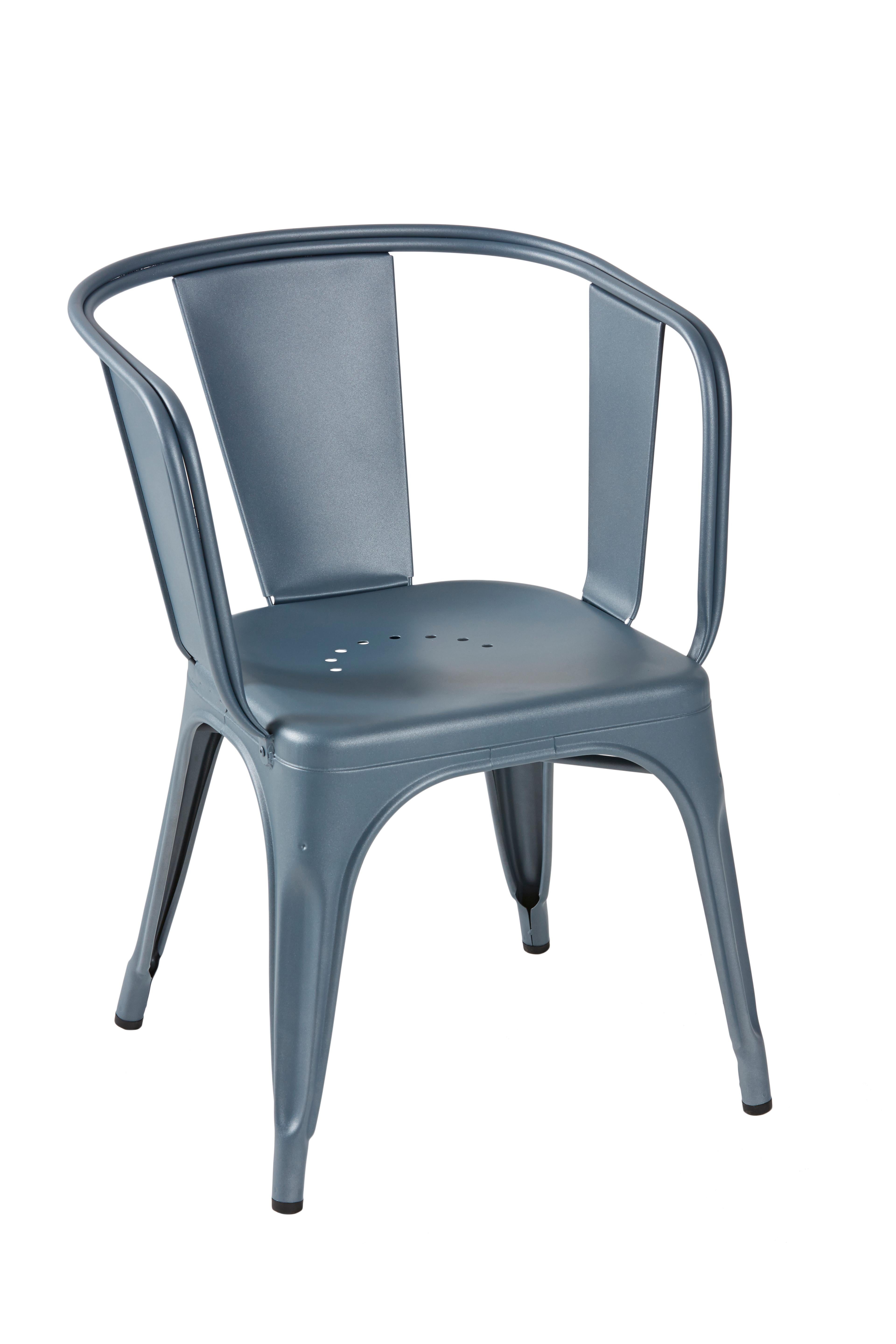 For Sale: Blue (Bleu Provence) D-Armchair in Pop Colors by Xavier Pauchard & Tolix 3
